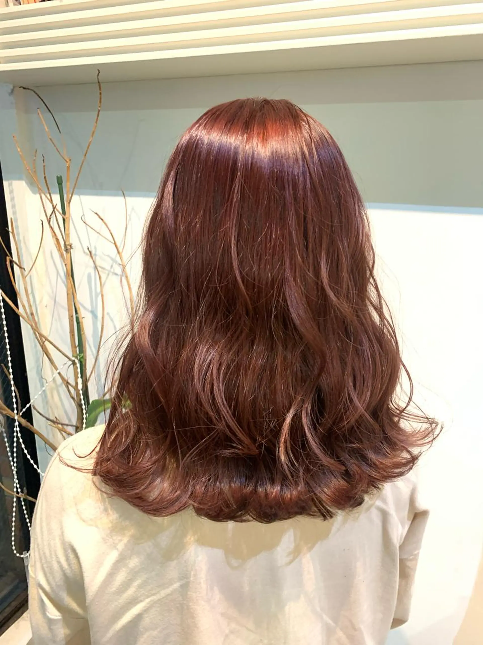 セミロング カラー ヘアアレンジ ベージュカラー ピンクカラー ピンクベージュ ヘアカラー トリートメント ヘッドスパ ヘアセット 大宮/山口 竣也のヘアスタイル