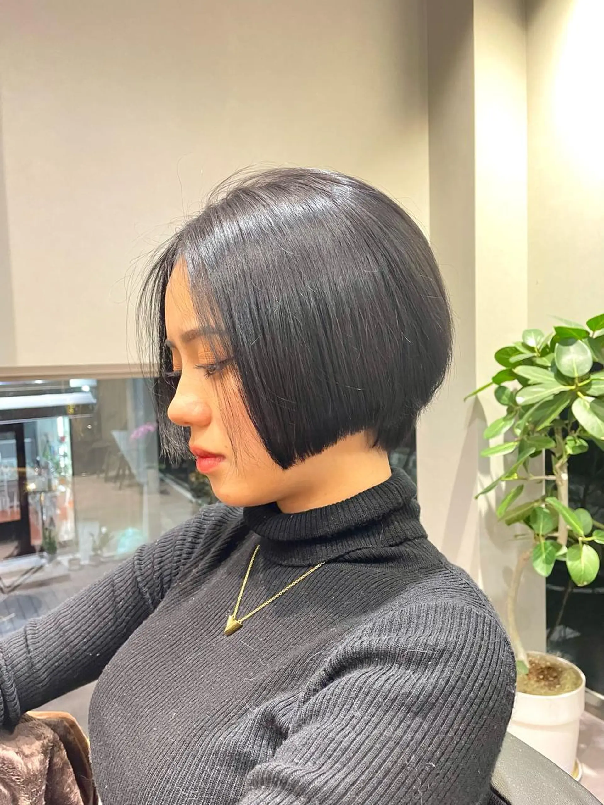 ショート ハンサムショート エギョモリ 外国人風カラー ハイライト 髪質改善 韓国風/オシャレ /縮毛矯正/滝口琴未のヘアスタイル