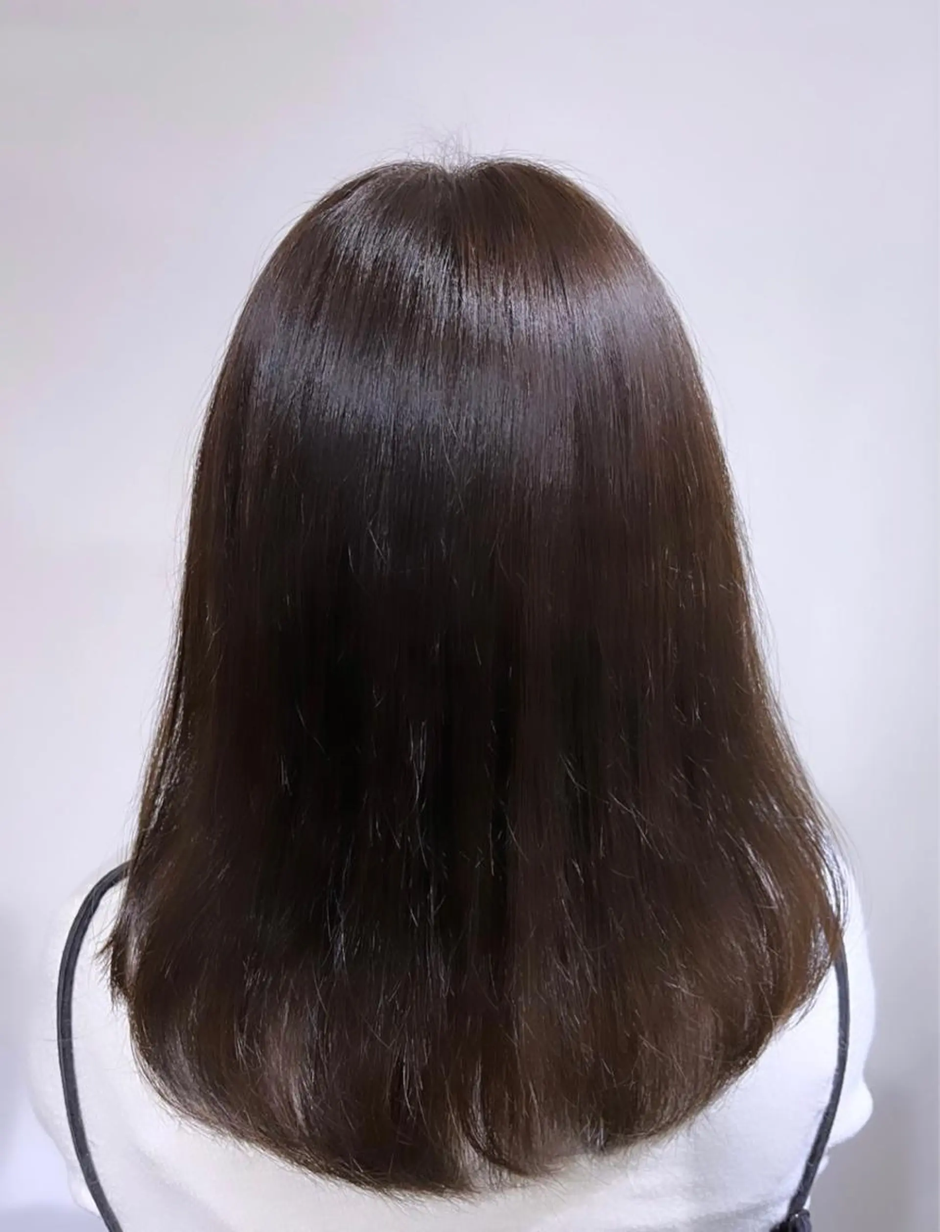 ミディアム カラー アッシュ ボブ 髪質改善 トリートメント 酸熱トリートメント mihoko/ ニュアンスパーマのヘアスタイル