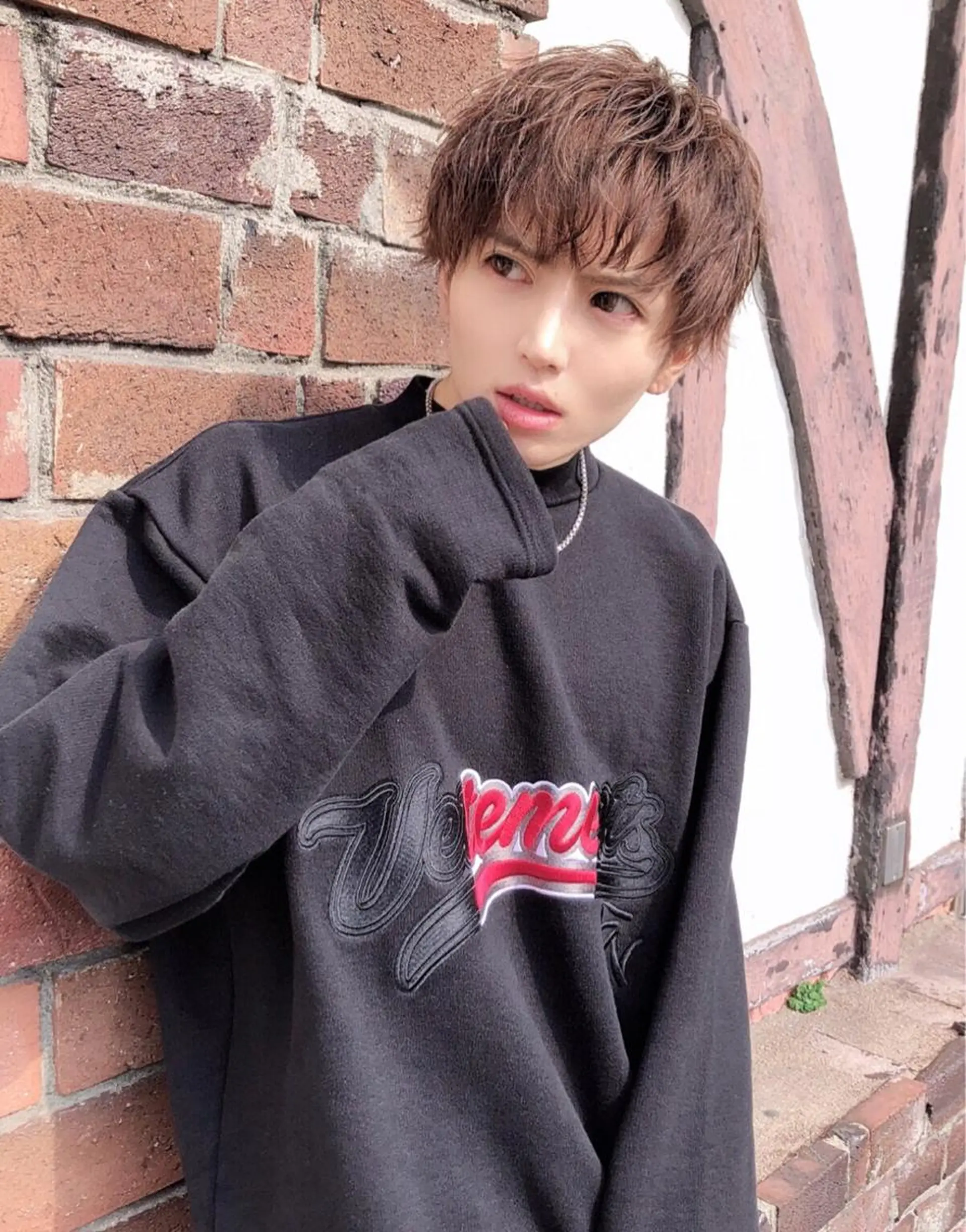 ショート カラー メンズ マッシュ アッシュ アッシュブラウン ブラウンカラー メッシュカラー 艶髪/西尾 幸樹のヘアスタイル