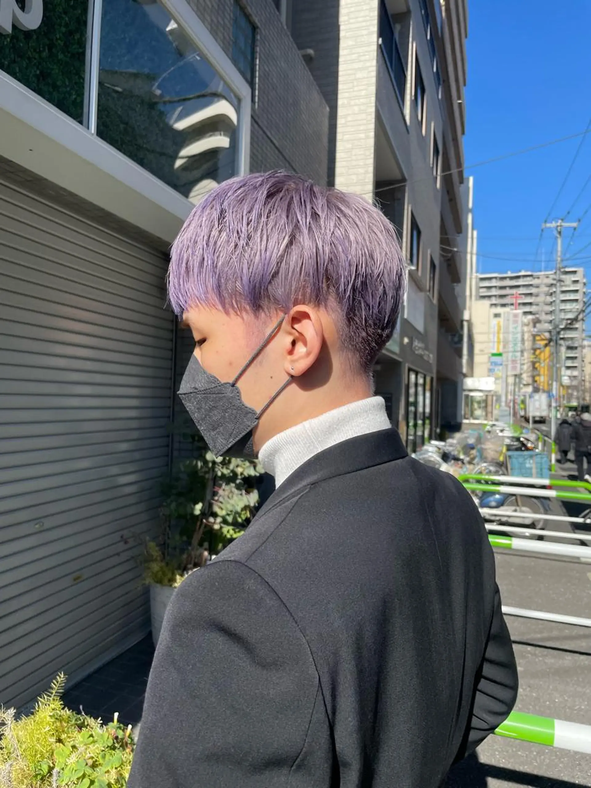 ショート カラー メンズ メンズブリーチ ブリーチ GO TODAY シェアサロン 原宿Verno店所属・髪質改善/ブリーチ/ ボブ特化/よしきのヘアスタイル