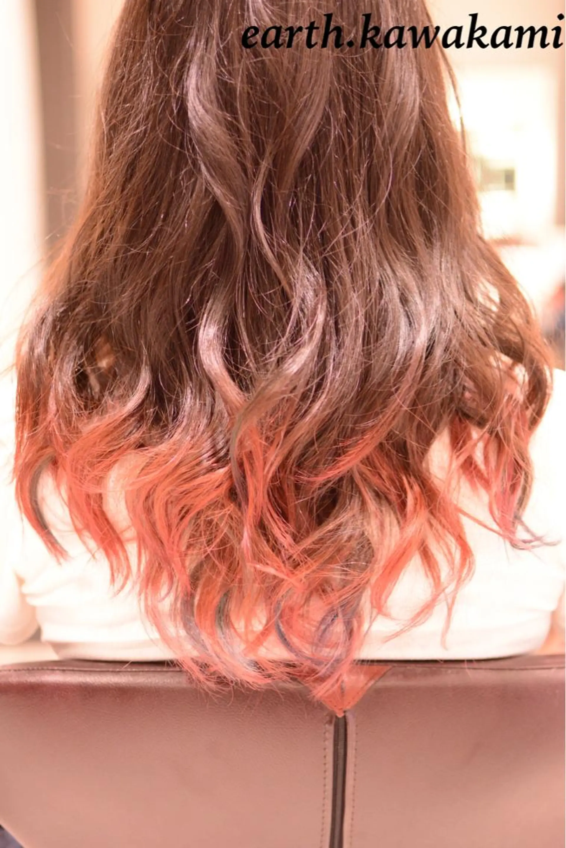 ミディアム セミロング ロング カラー グラデーションカラー ハイライトカラー ハイライト 河上 雅俊のヘアスタイル