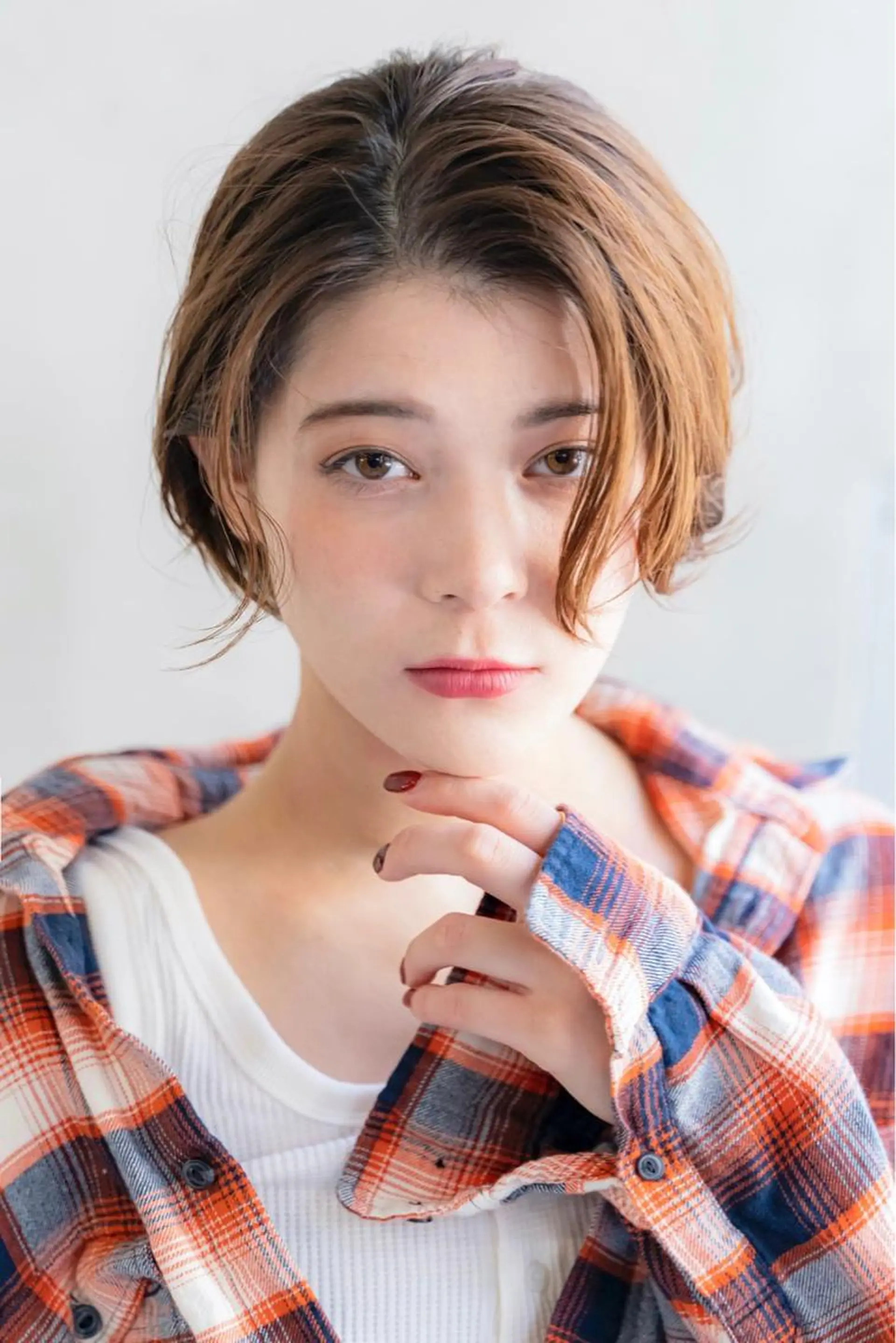 ミディアム 韓国風ヘア MUSASHI ブリーチカラー◎のヘアスタイル