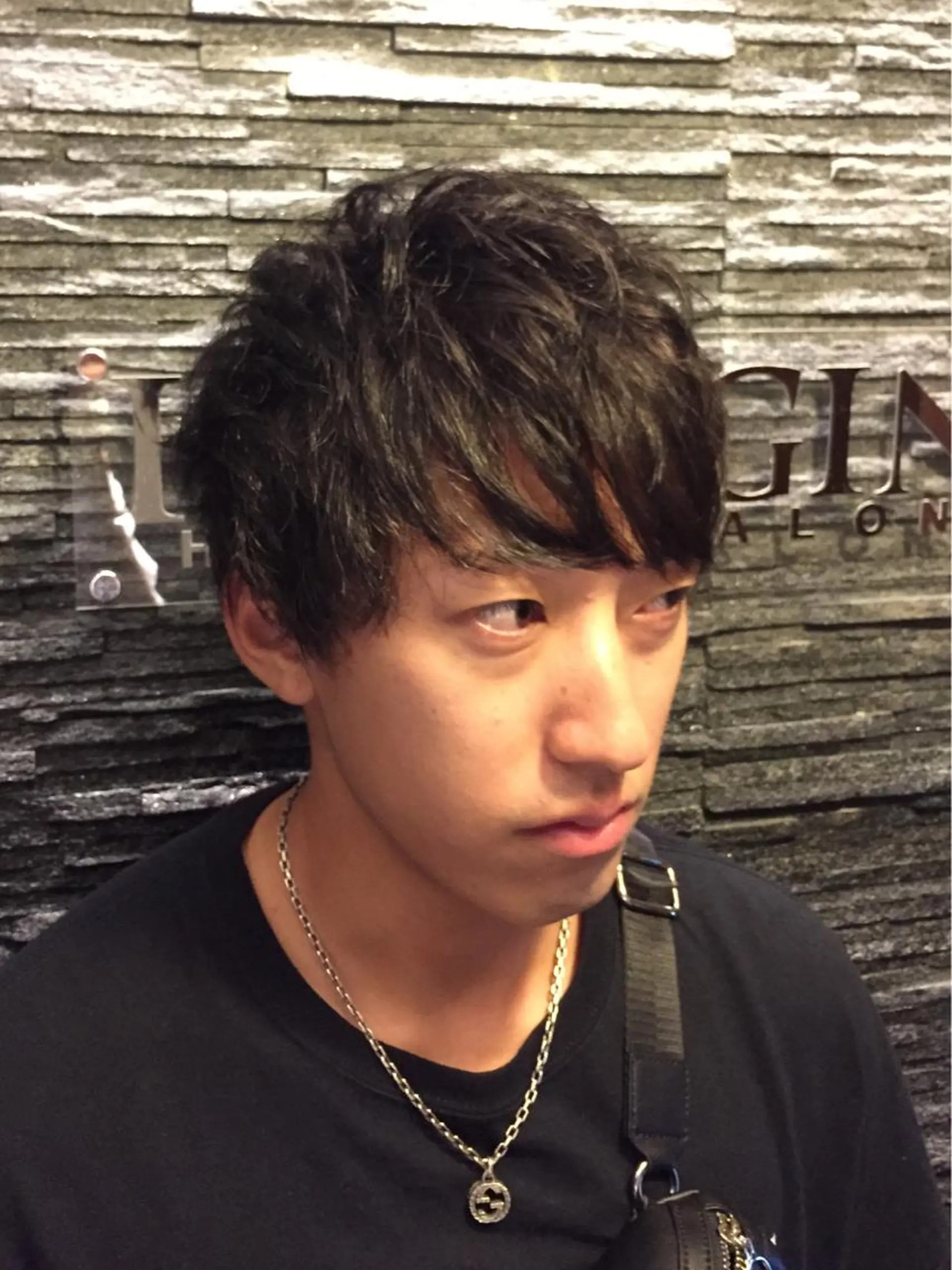 ショート パーマ メンズ マッシュ メンズパーマ ショートヘア HIRO GINZA所属・池田 有輝士のヘアスタイル