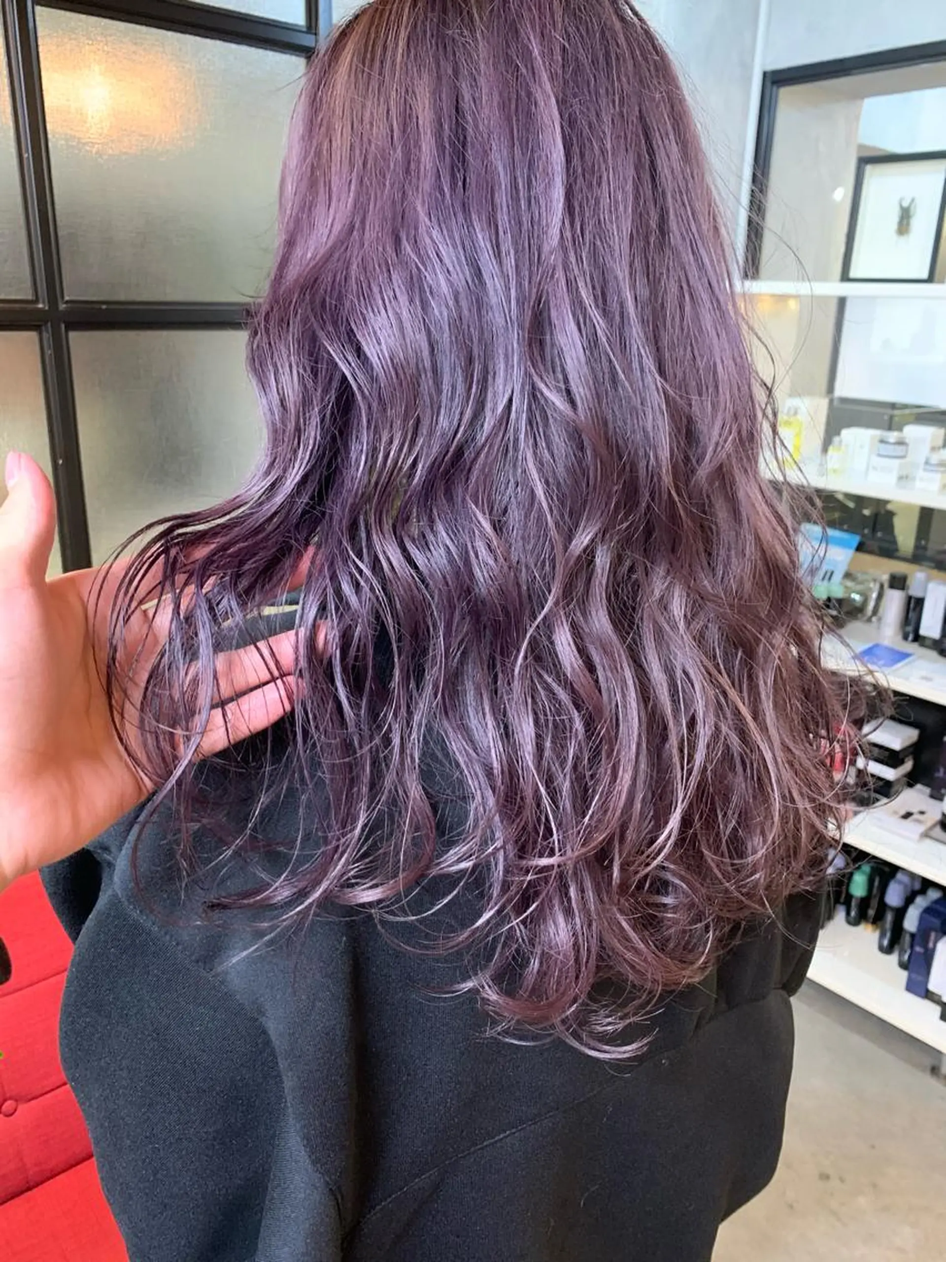 ロング カラー SAKURA 原宿所属・なかの たくみのヘアスタイル