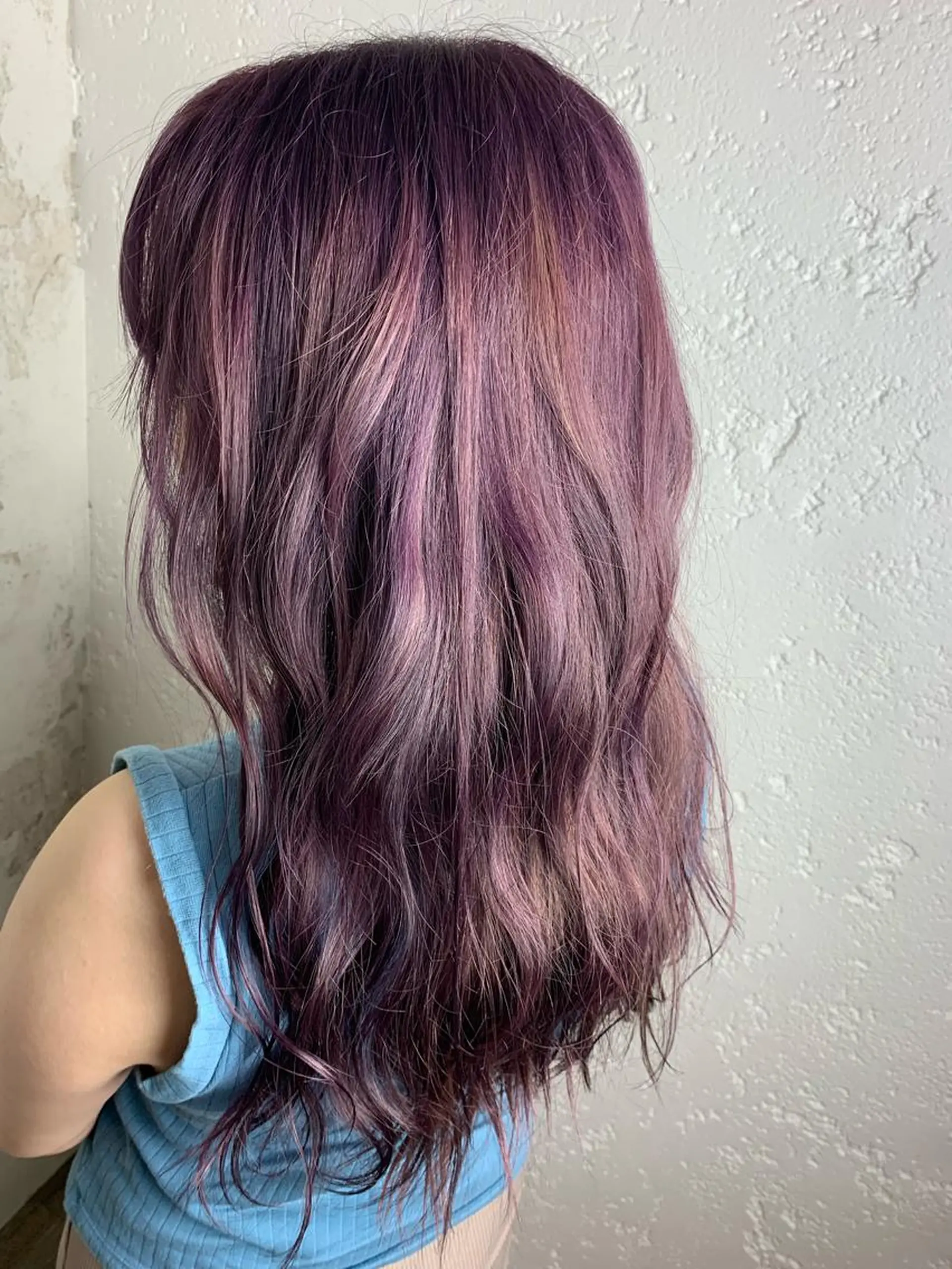 ロング カラー パープルカラー ヘアカラー トリートメント 🔥ダブルカラー特化 🔥相原彰太のヘアスタイル