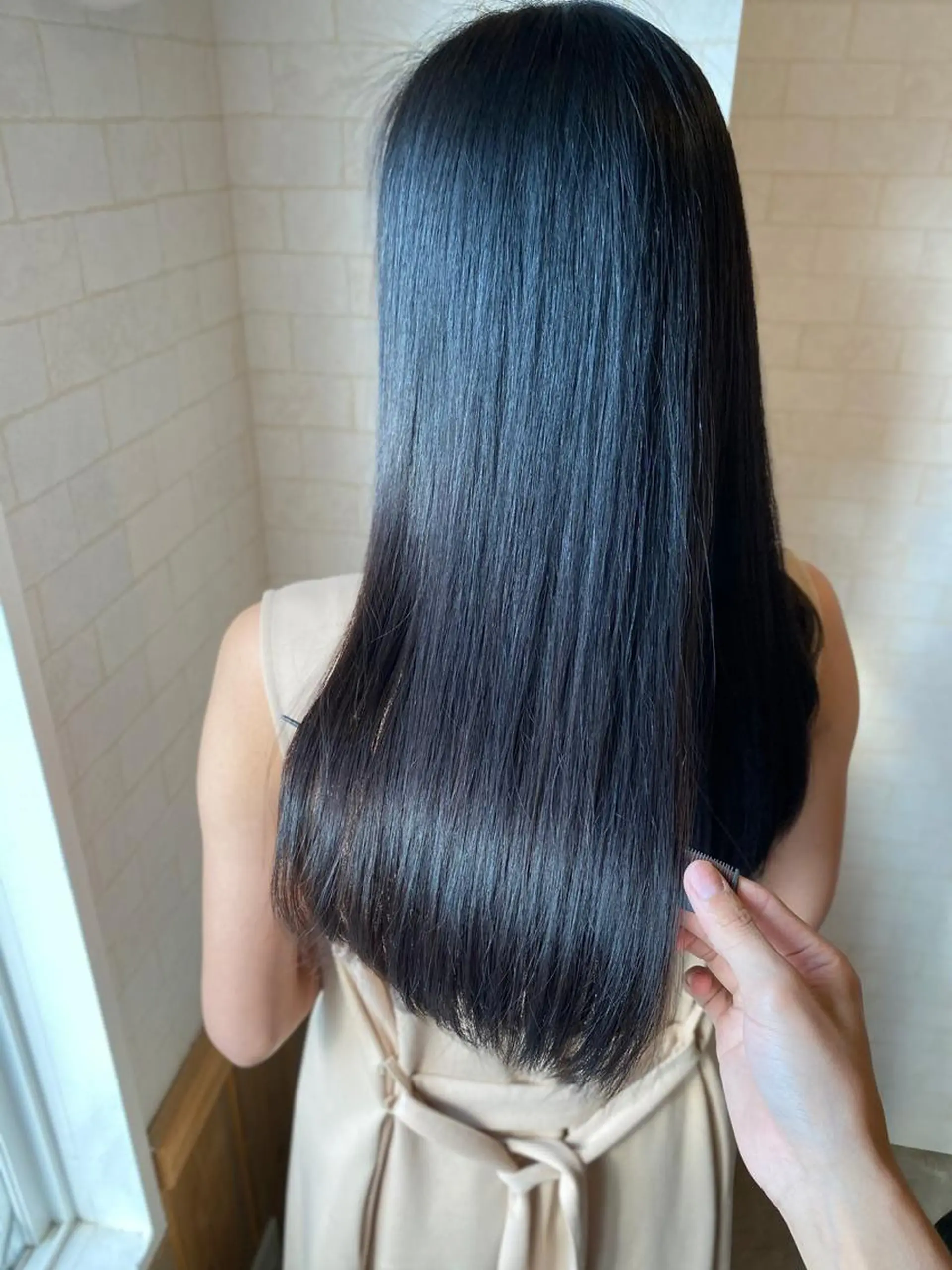 ロング カラー トリートメント カット 舘野 太嘉宏のヘアスタイル