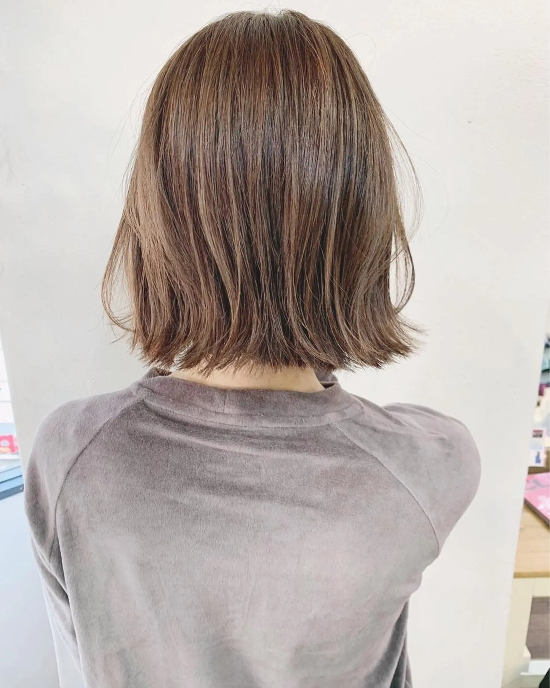 ショート 切りっぱなしボブ ボブ レイヤー/顔周り 田山　穂波のヘアスタイル