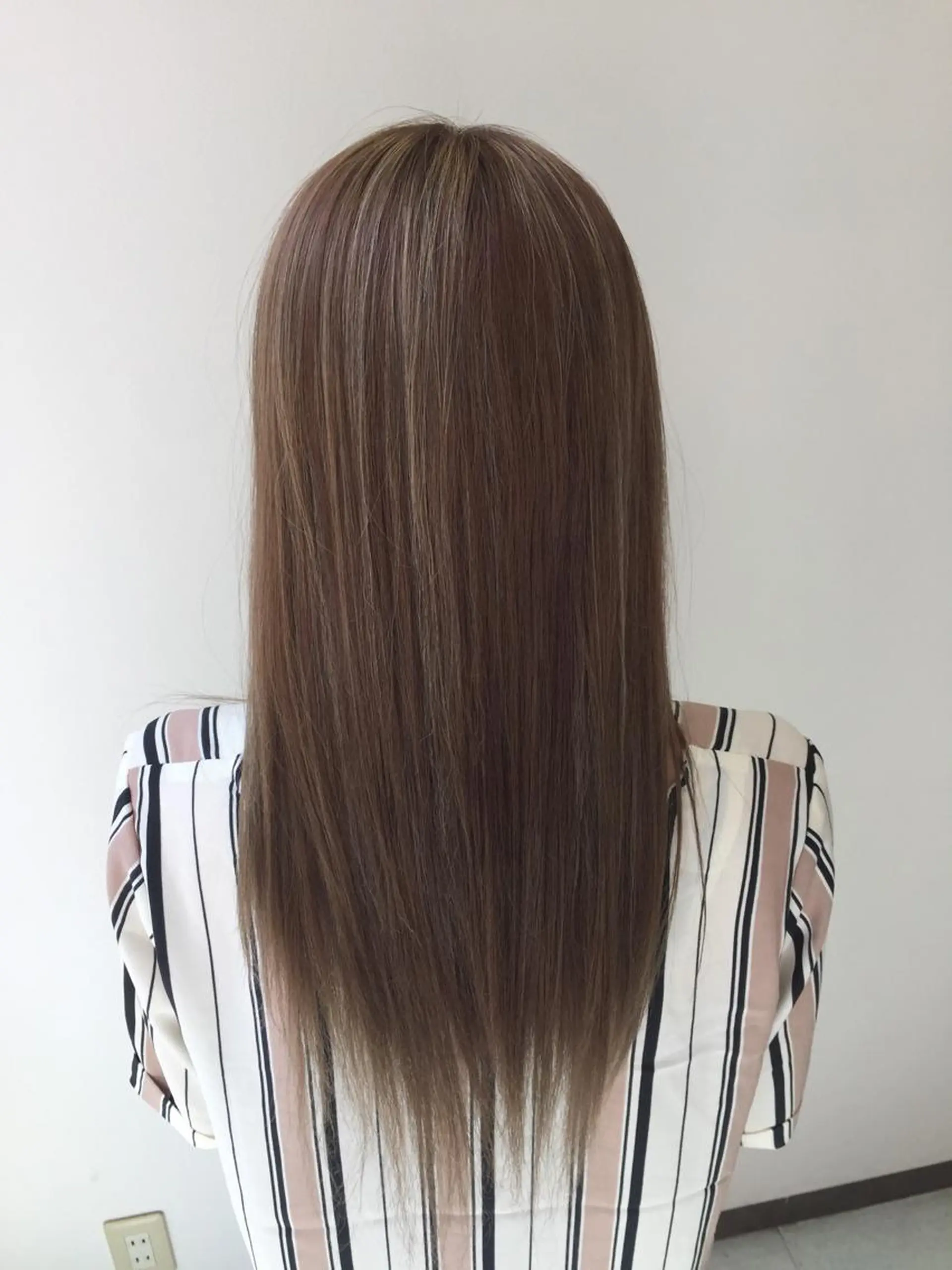 ロング ハイライト 永井 悠大のヘアスタイル