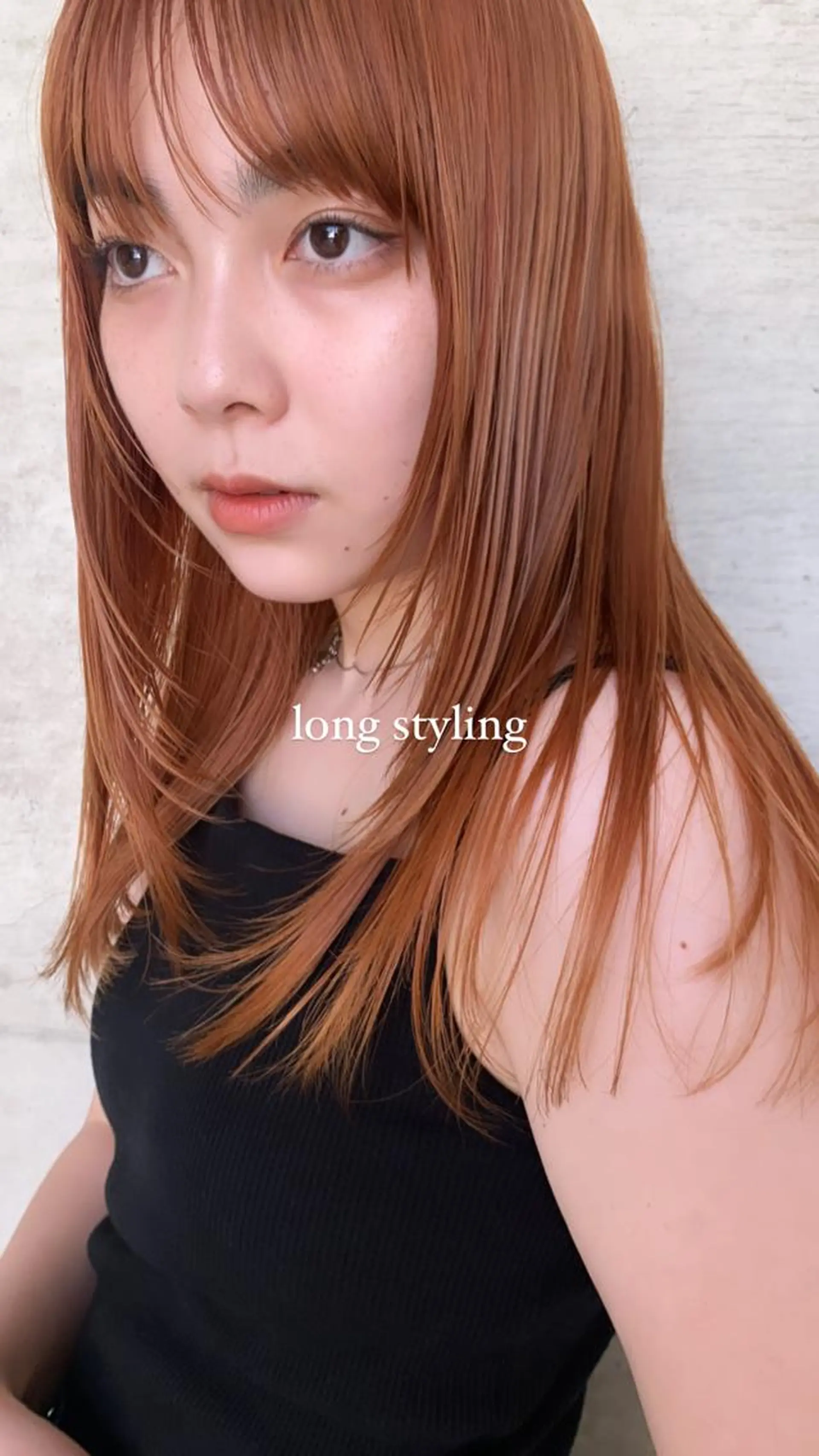 ロング 落合希 Olivebeigeのヘアスタイル