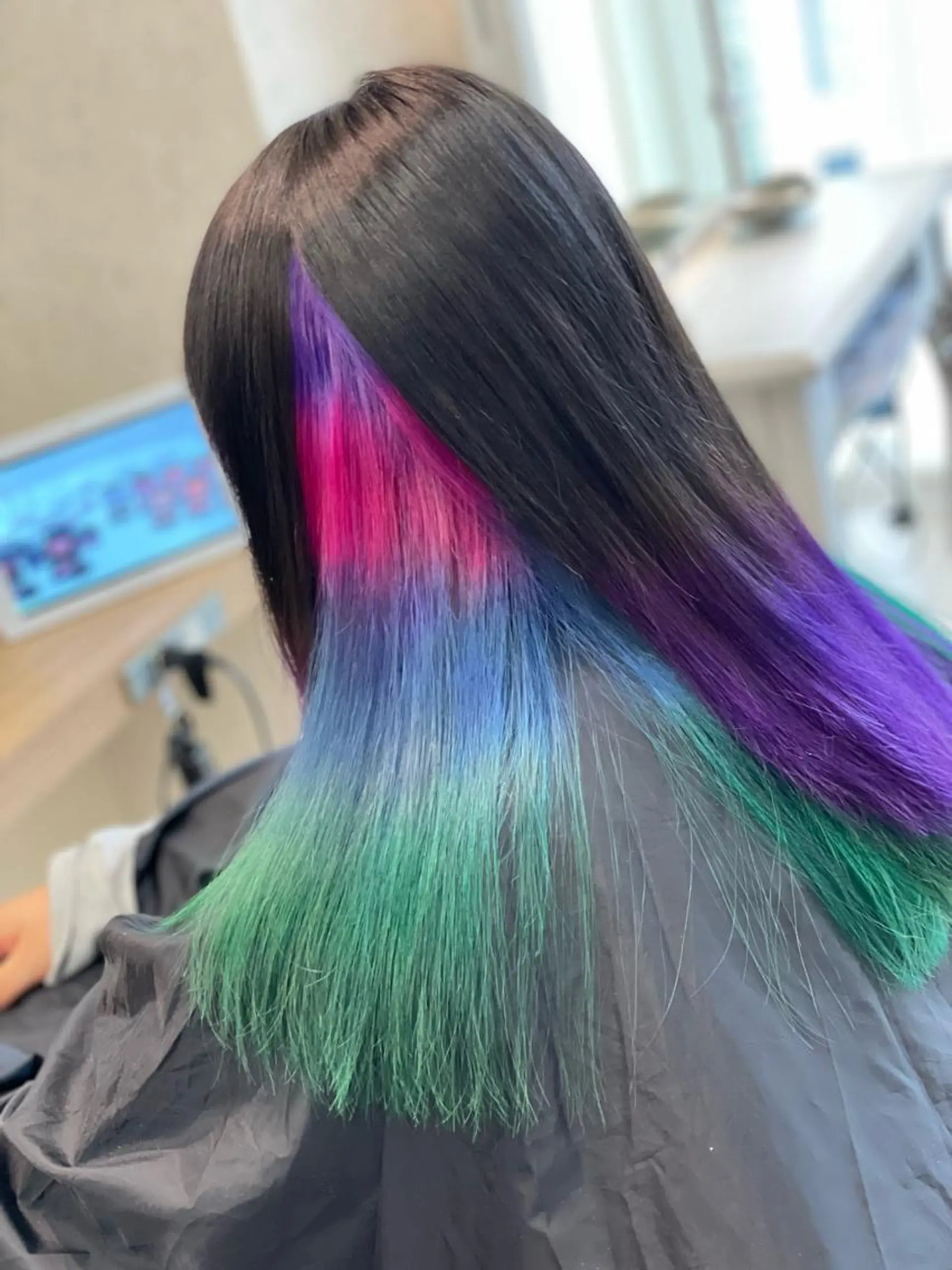 セミロング カラー ヘアアレンジ ブリーチ ケアブリーチ ダブルカラー グラデーションカラー イルミナカラー ヘアカラー トリートメント 髪質改善×ハイトーン 中田啄也のヘアスタイル