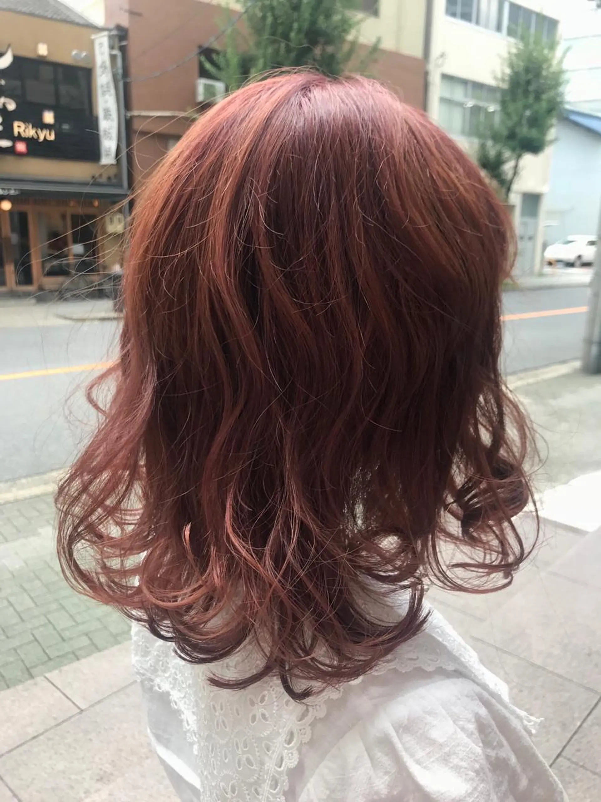 ミディアム カラー オーストヘアー ミコ所属・岩谷/ブリーチ 🫧透明感カラーのヘアスタイル