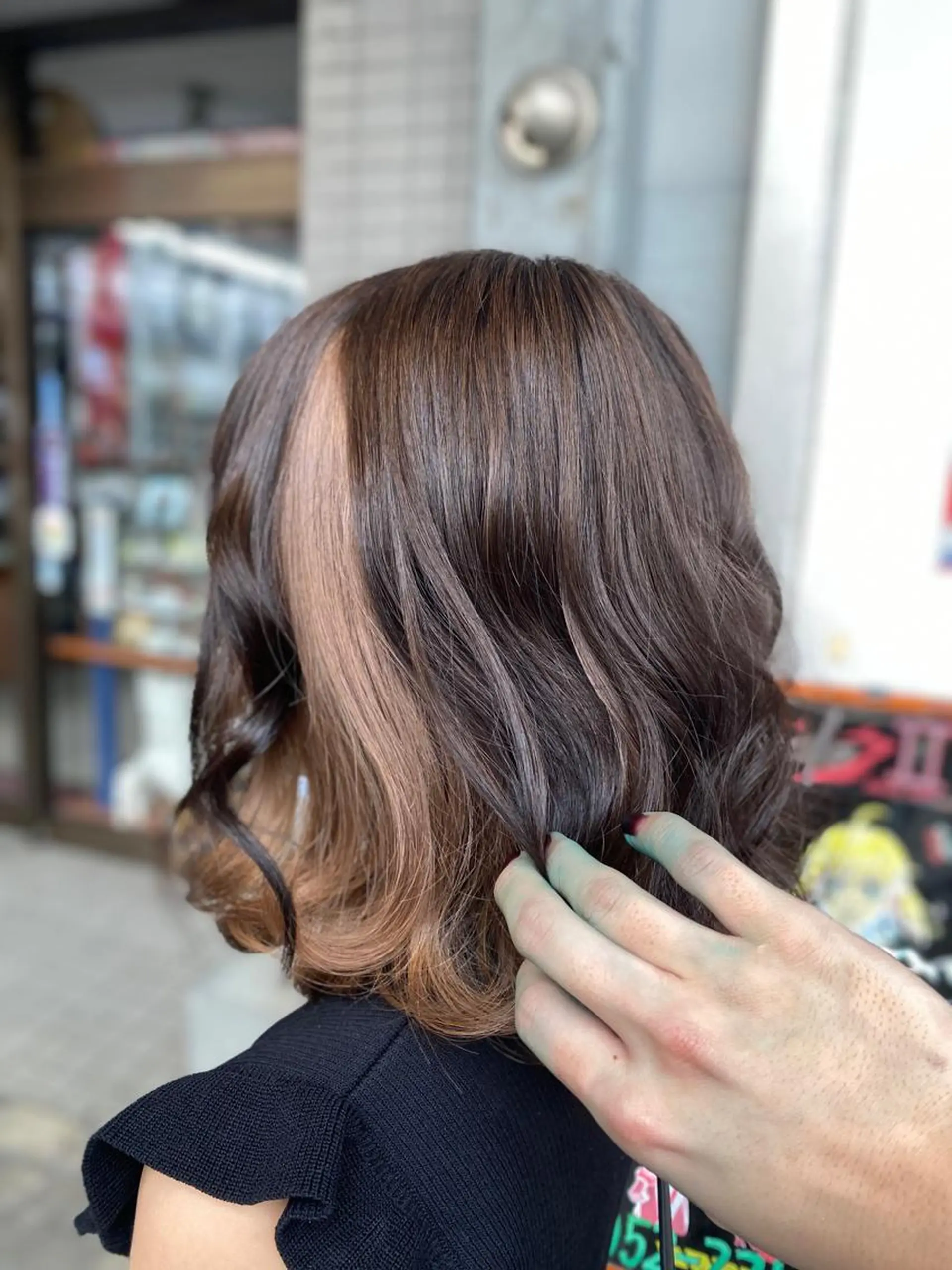 ミディアム ヘアカラー ゆぴ☾‪/推しカラー /ハイトーンのヘアスタイル