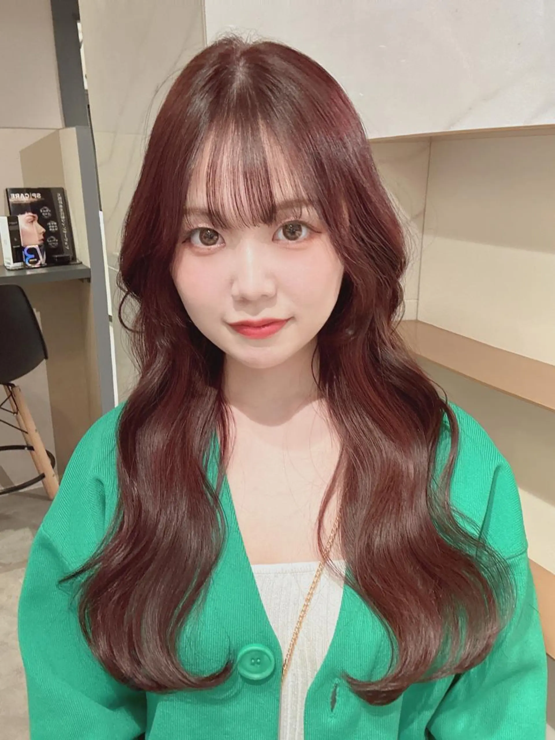 ロング 韓国風ヘア 石山 洸平のヘアスタイル