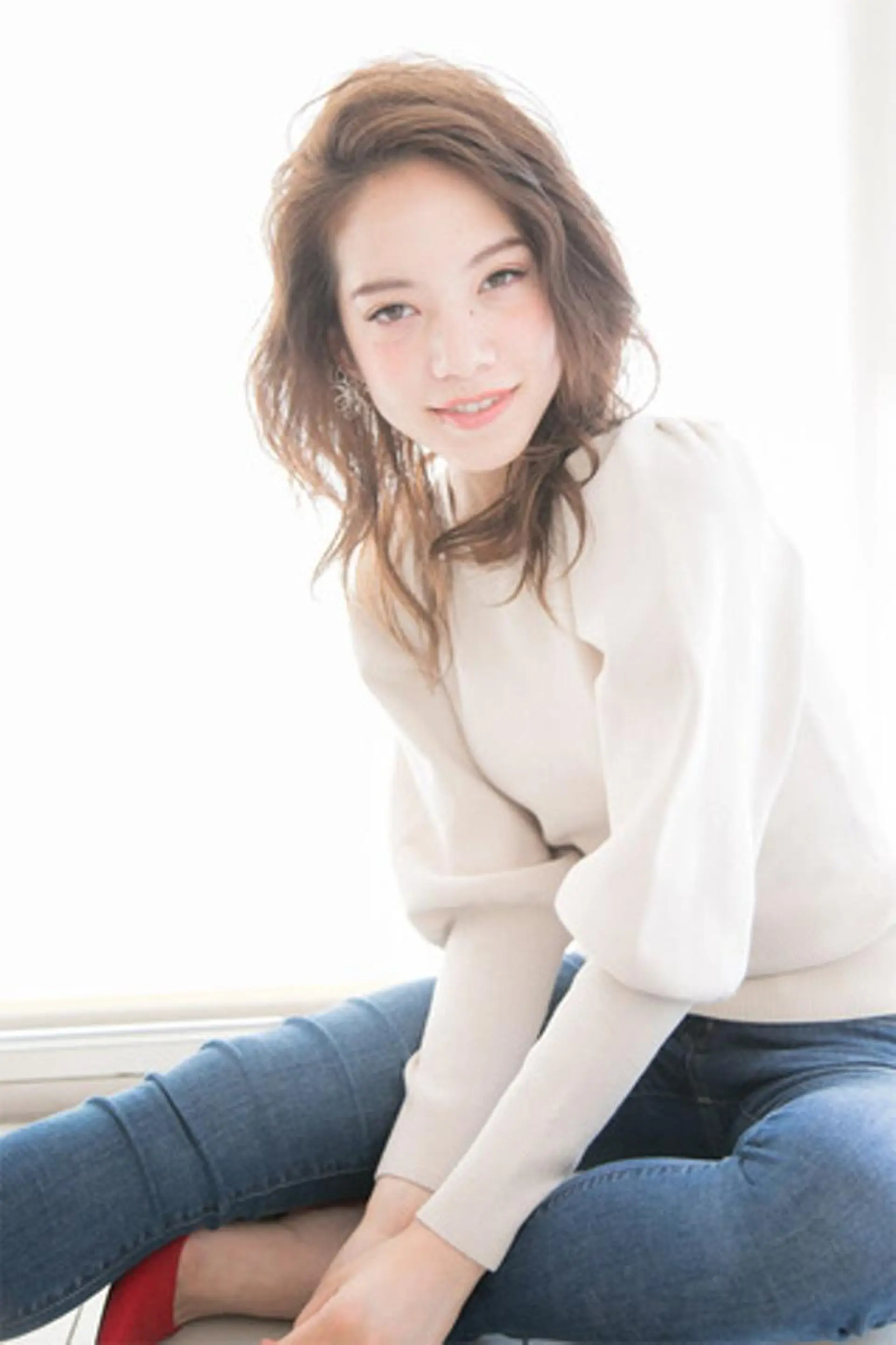 ミディアム 【公式】amble luxe池袋東口🩷のヘアスタイル