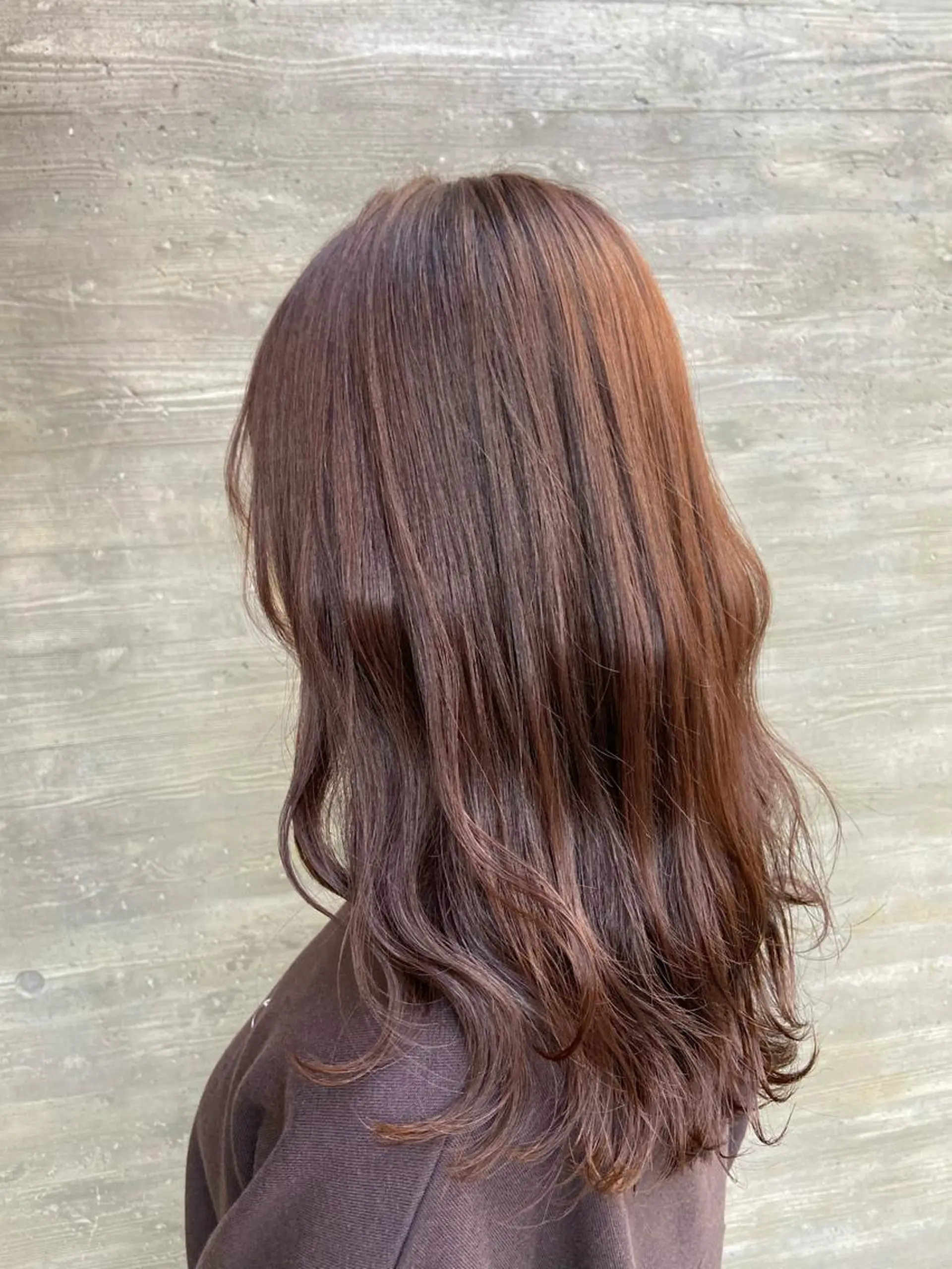 セミロング カラー ベージュカラー ピンクカラー ピンクベージュ 暗髪/艶髪/Ono .のヘアスタイル