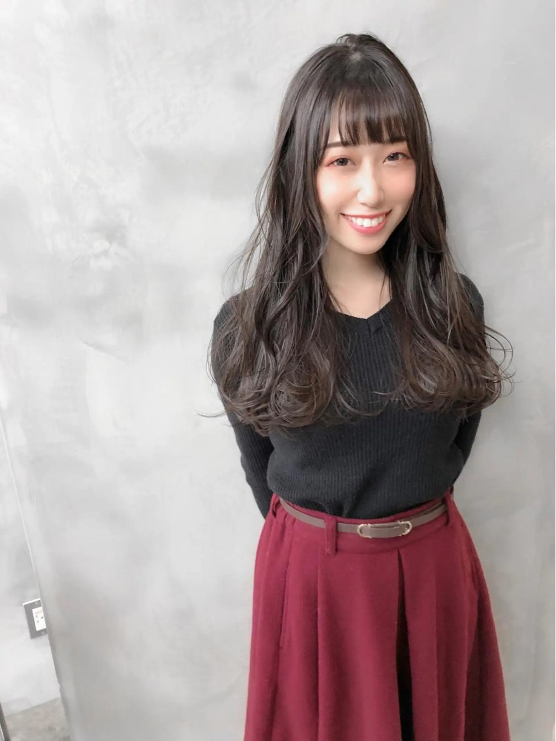 ロング カラー パーマ ヘアアレンジ グレージュ モカグレージュ カット ヘアカラー トリートメント TOMO GEEKS代表のヘアスタイル
