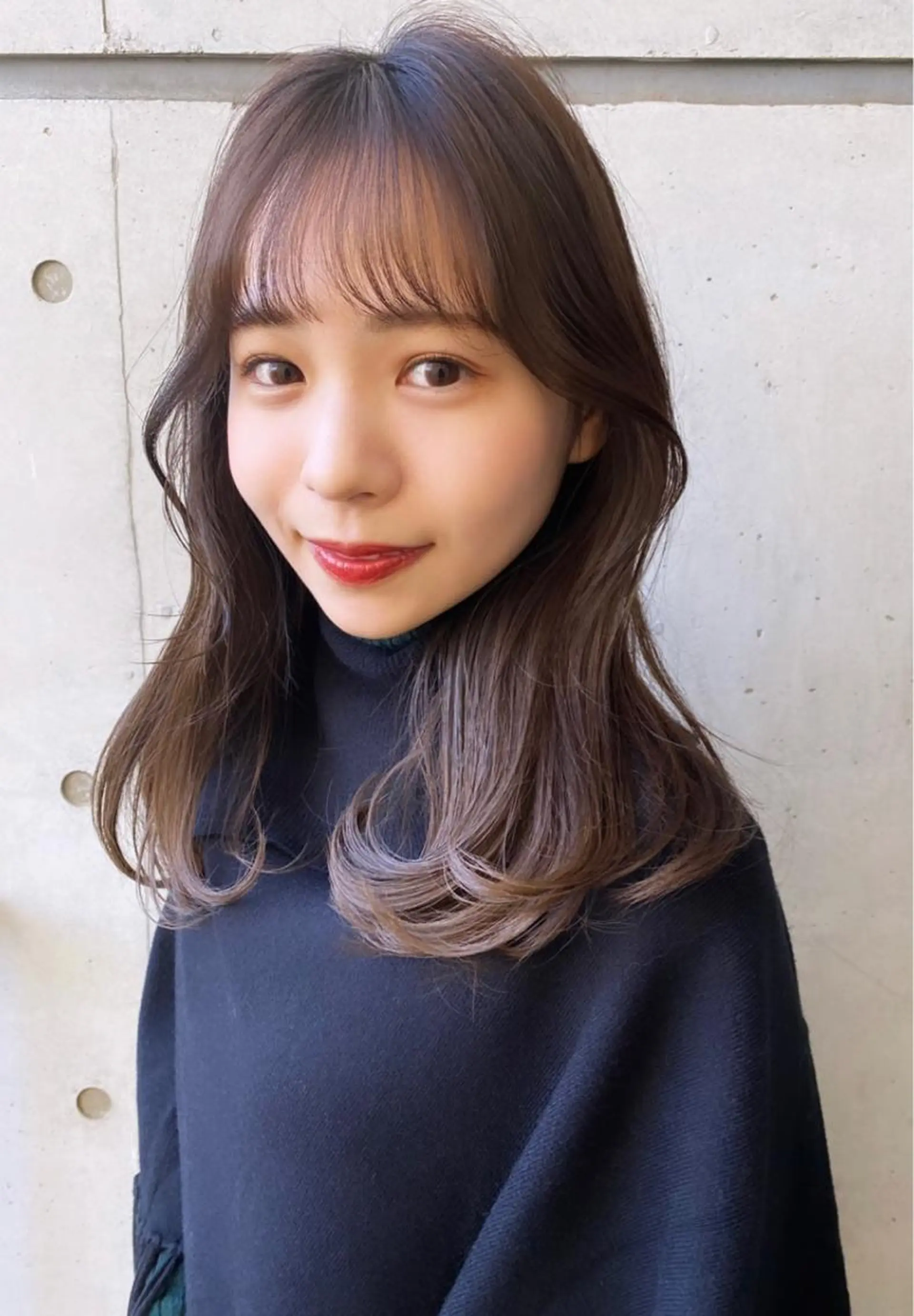 セミロング カット ヘアカラー トリートメント レイヤー/顔周り 田山　穂波のヘアスタイル