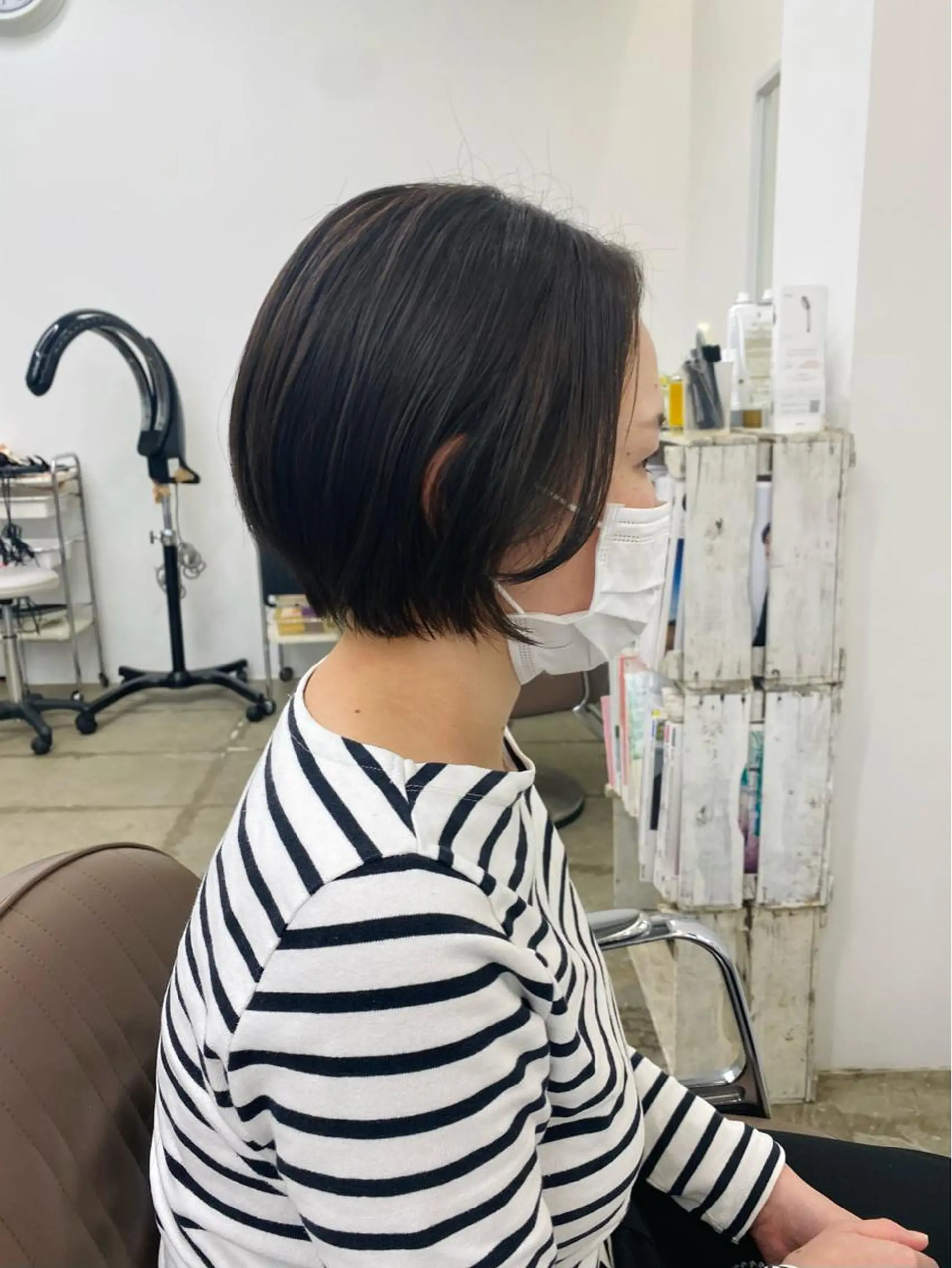 ショート カラー ショートボブ ベージュカラー オリーブベージュ ボブ ショートヘア サトウ リョウのヘアスタイル