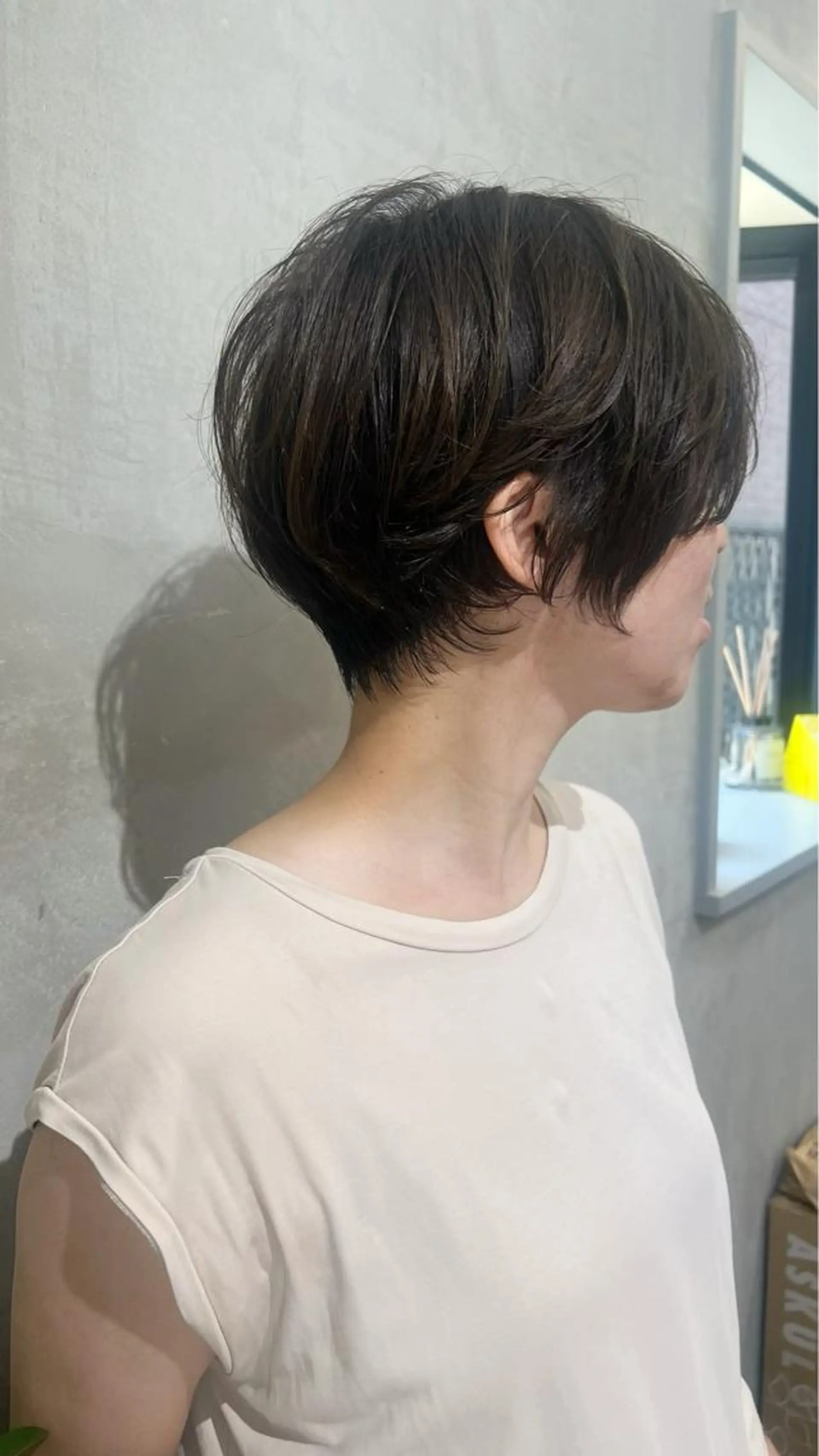 ショート カラー ショート/ボブ/縮毛 三上達大のヘアスタイル