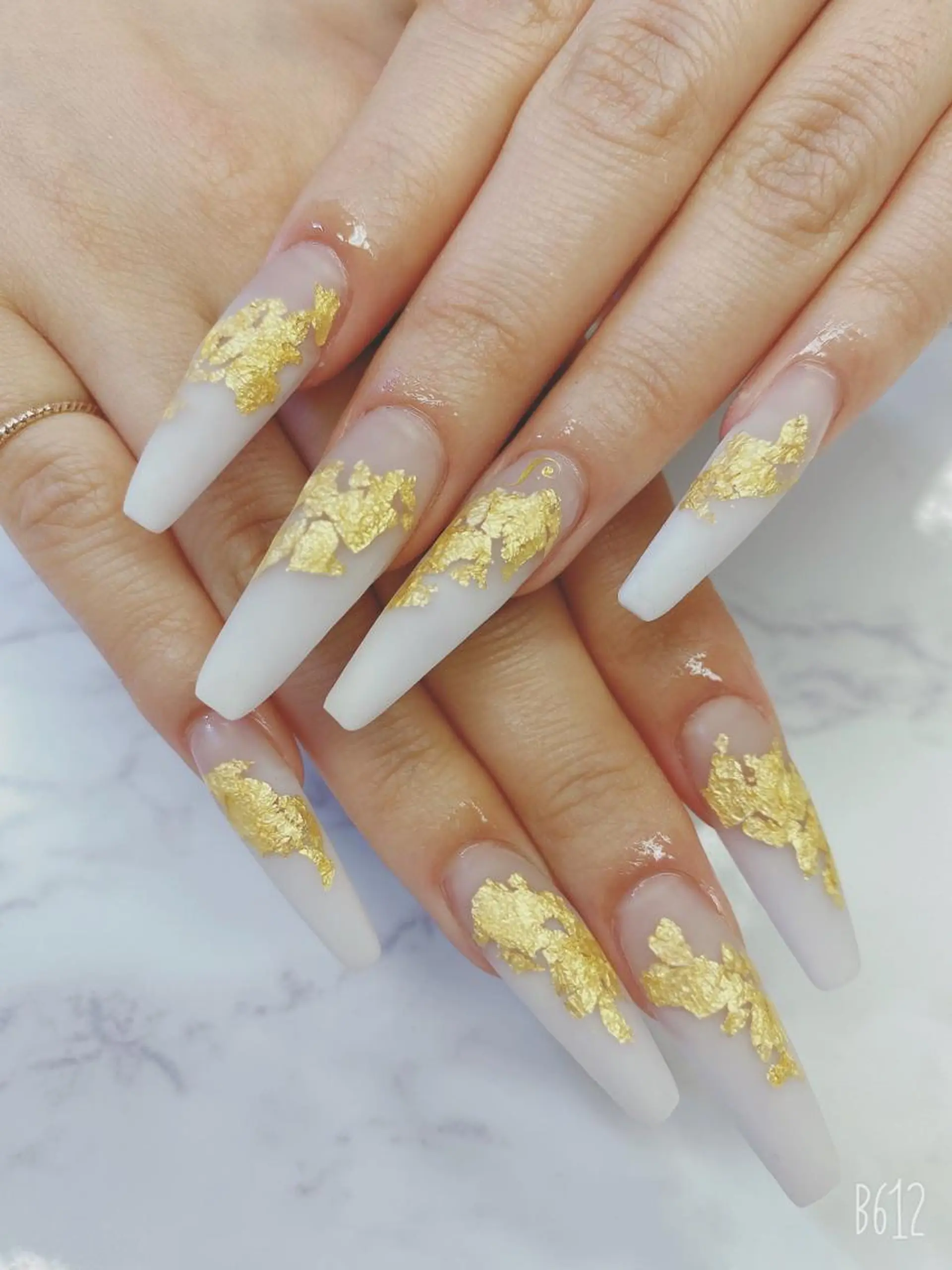 ロング ハンドネイル JNA認定講師🌸 RIEのネイルデザイン