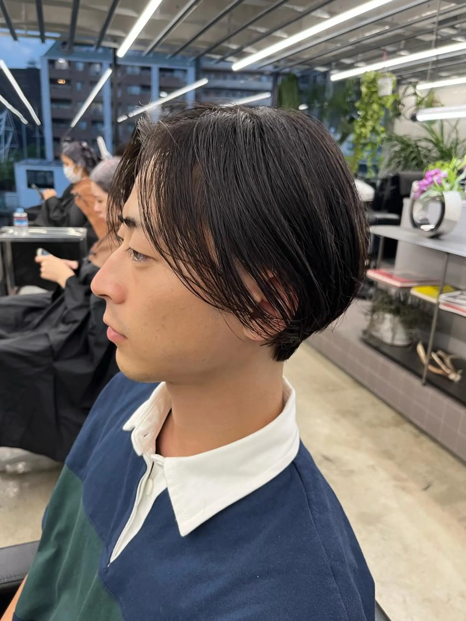 ショート メンズ カット ダブルカラー/ ケアブリーチ/クニトのヘアスタイル