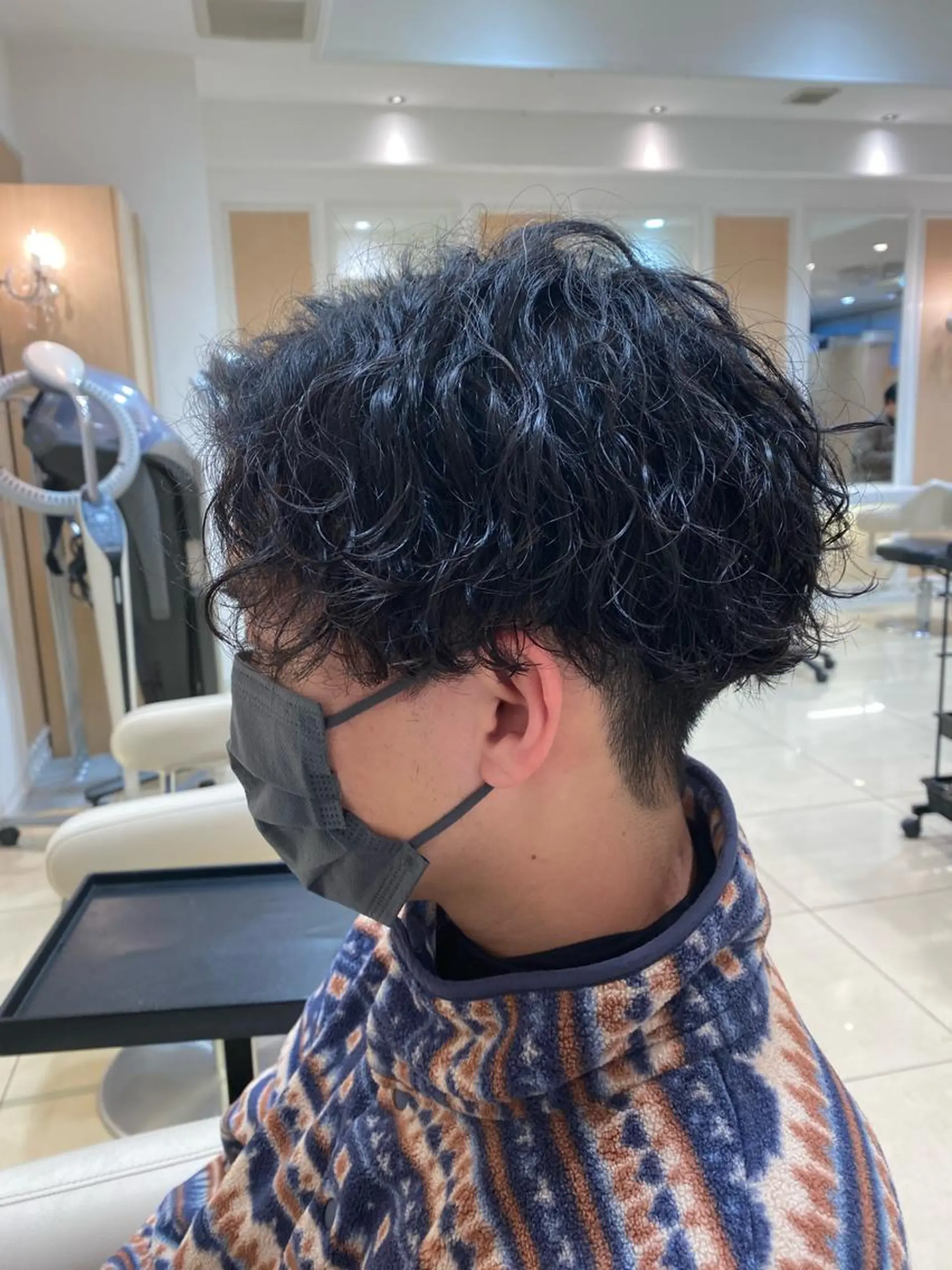 ショート パーマ メンズ カット パーマ メンズ特化型美容師 栗山勇人のヘアスタイル