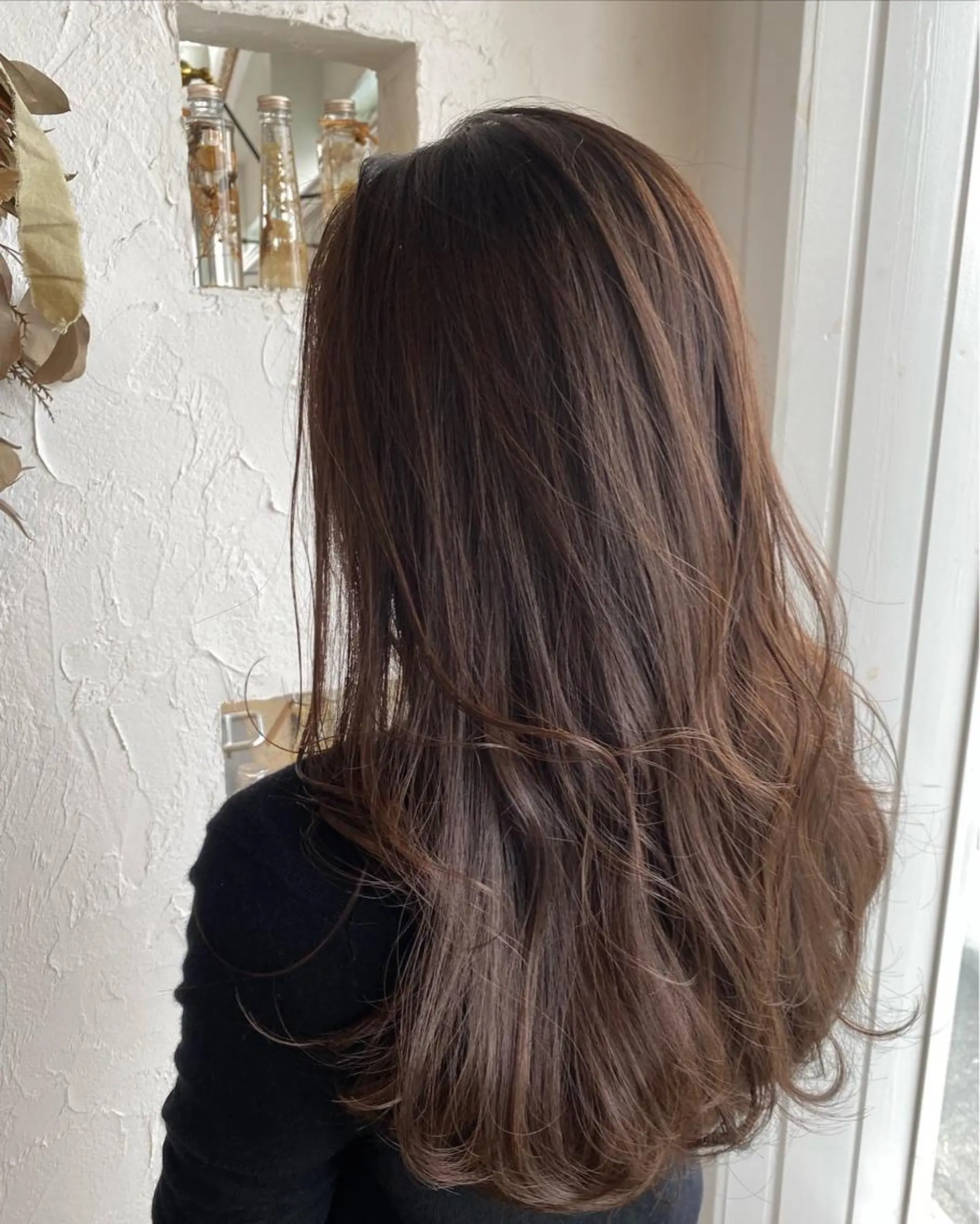 ロング カラー パーマ ヘアアレンジ 美容室 ソンリエのヘアスタイル