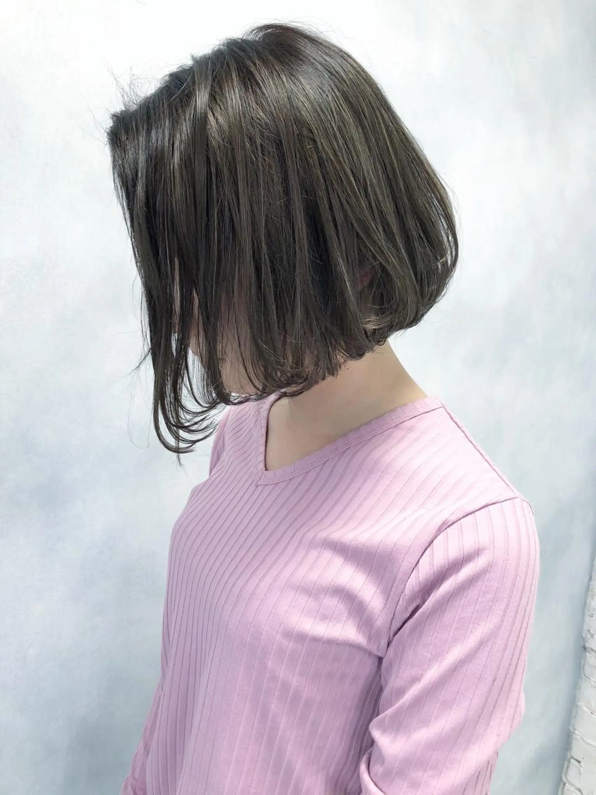 ミディアム ハイライト 小澤大輔 YOLO hairのヘアスタイル