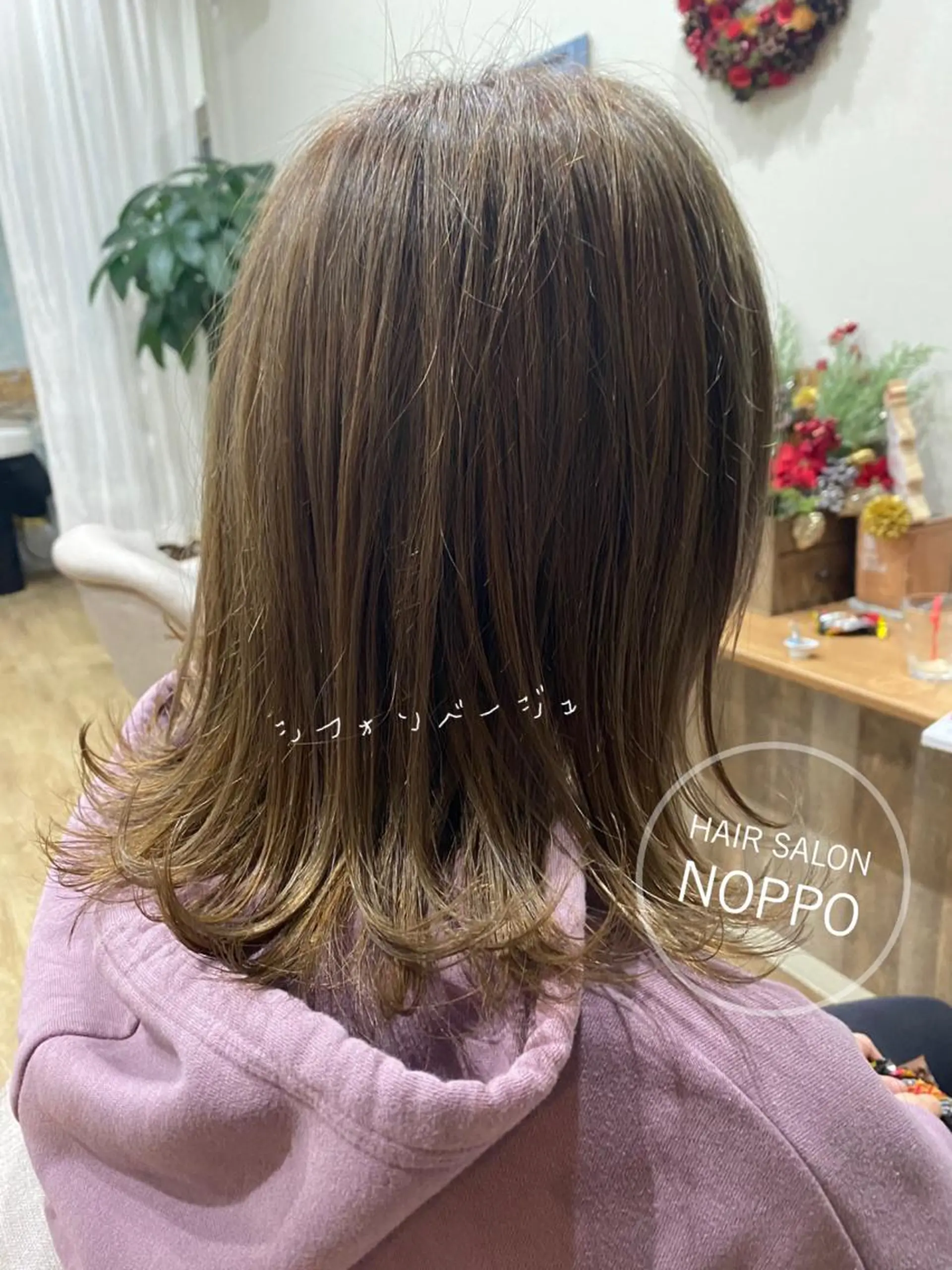 ミディアム カラー noppo所属・NOPPO 和泉市 美容室／奥村　飛鳥のヘアスタイル