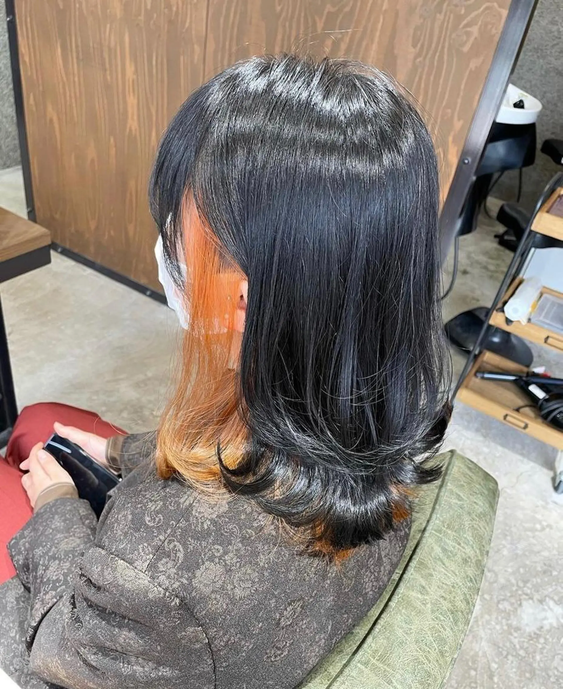 ミディアム カラー ダークグレー 🫟Blanco🫟 Color&Careのヘアスタイル