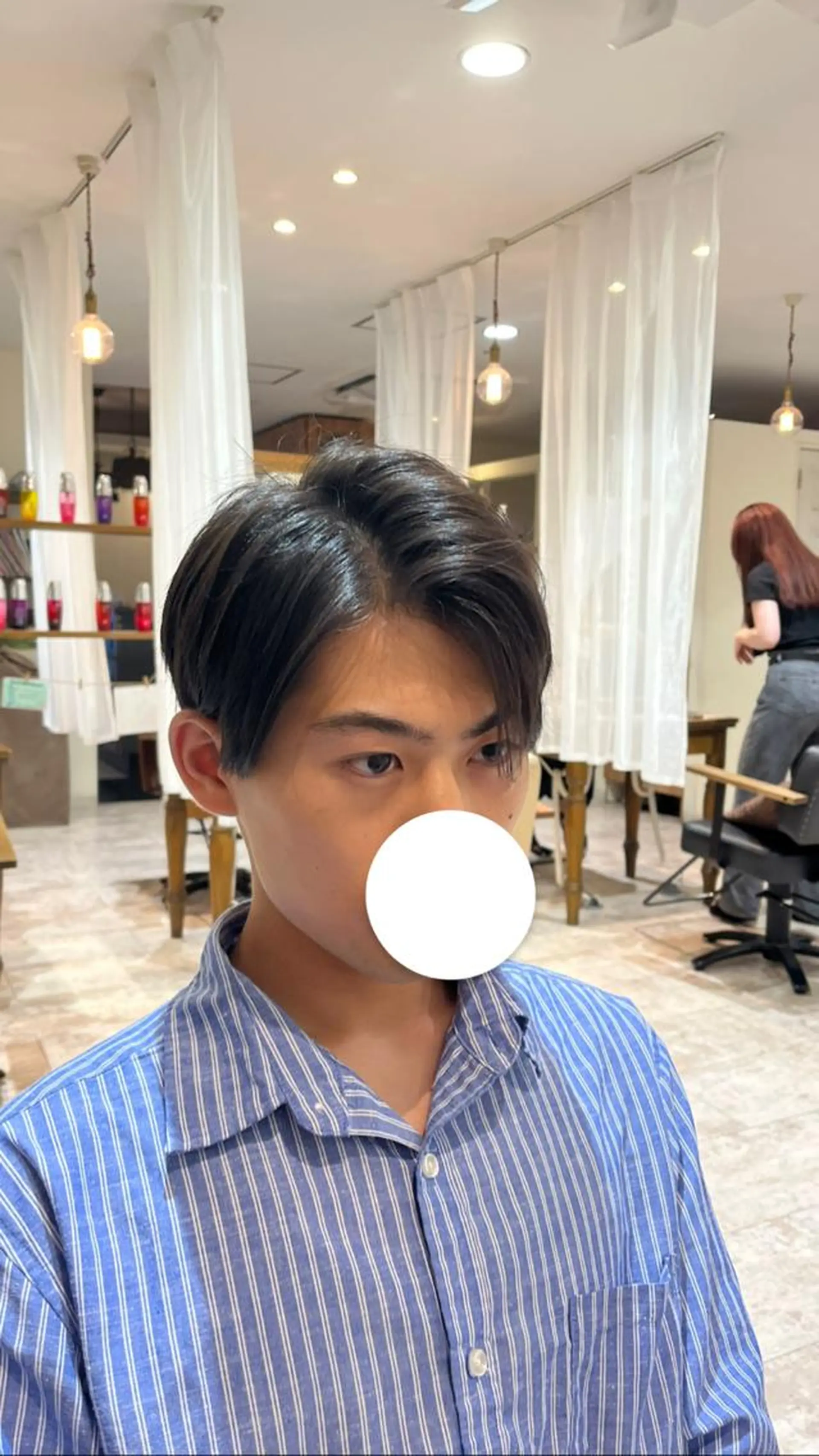 ミディアム メンズ センターパート ulQua 戸田のヘアスタイル