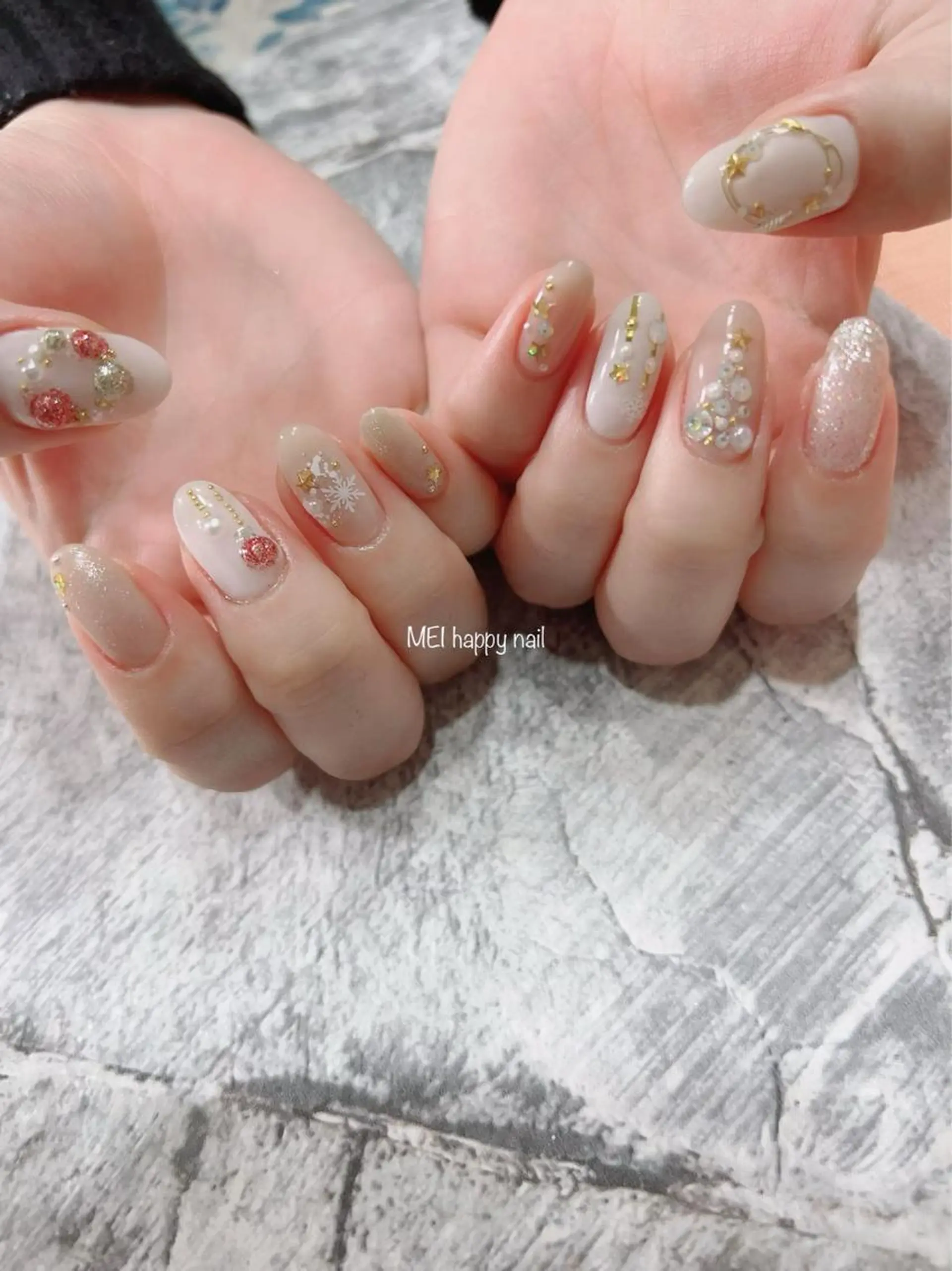 ネイル 北浦和 自爪育成ケアのネイルデザイン