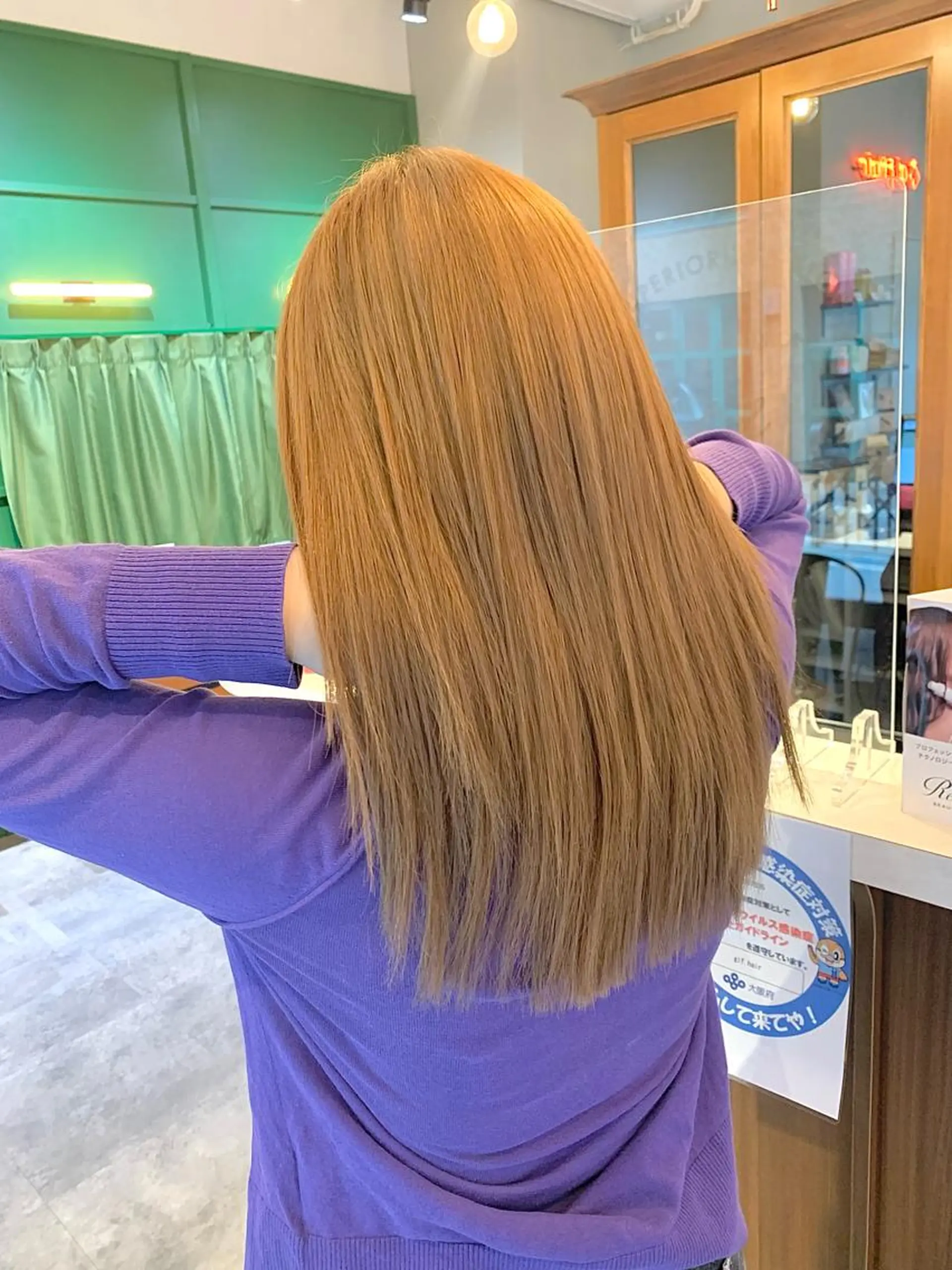 ロング カット 縮毛矯正 トリートメント 酸性ストレート/ブリ ーチなし/中村 匠のヘアスタイル