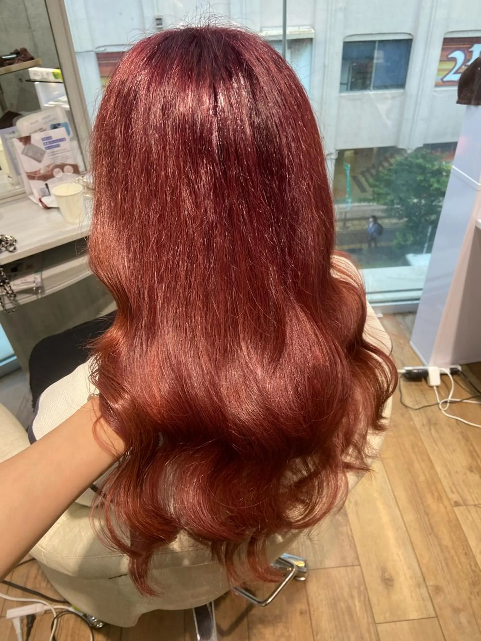 ロング カラー ヘアカラー トリートメント 🧸プルエクステ❤︎ ネイルKAO🧸のヘアスタイル