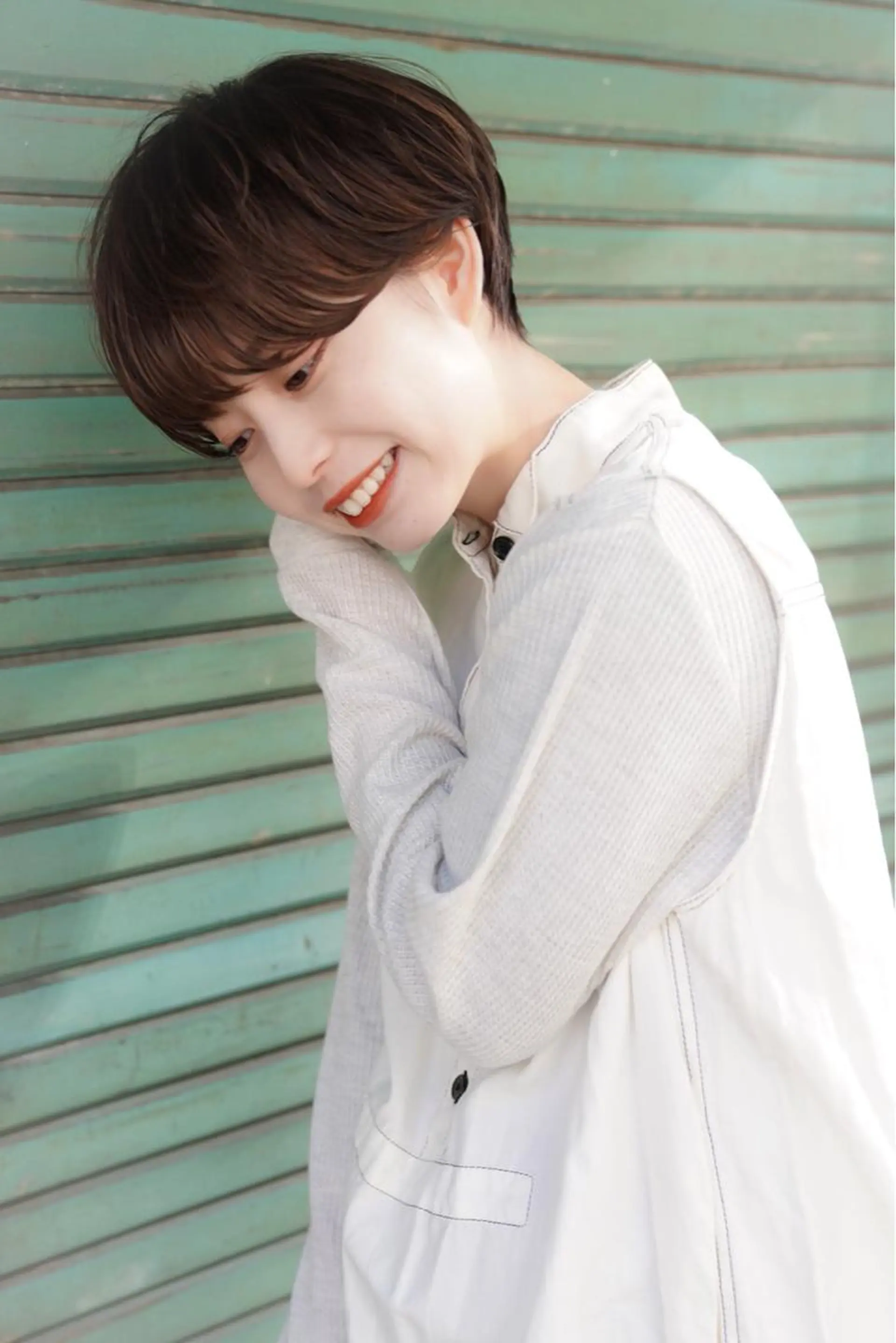 ショート カラー ベリーショート ショートヘア ショートヘア特化 岡安優太のヘアスタイル