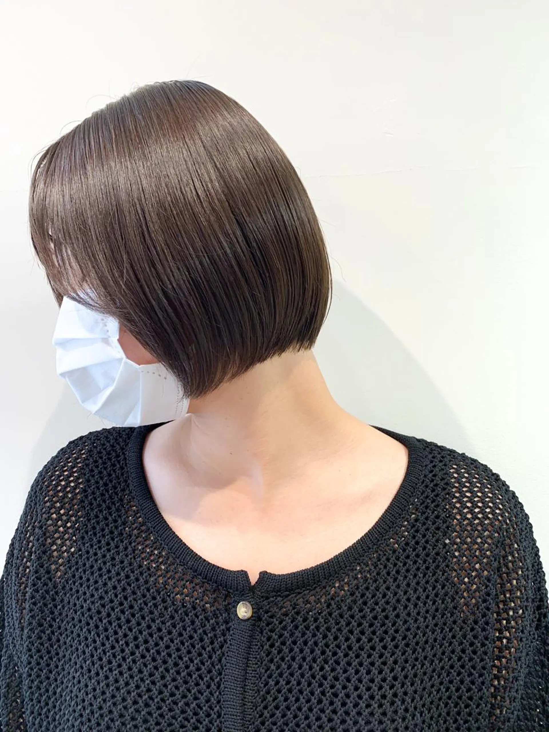 ミディアム カラー ベージュカラー 透明感カラー ラベンダーカラー ラベンダーベージュ ボブ ヘアカラー トリートメント ブリーチなしカラー 🌿‬脇黒丸 彩のヘアスタイル