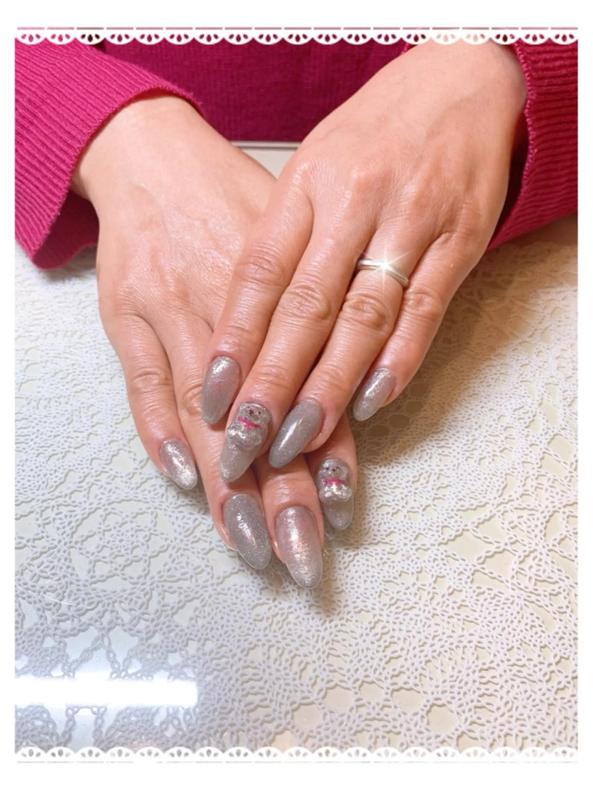 ネイル アートネイル フラッシュネイル マグネットネイル ｔe_ nailのネイルデザイン