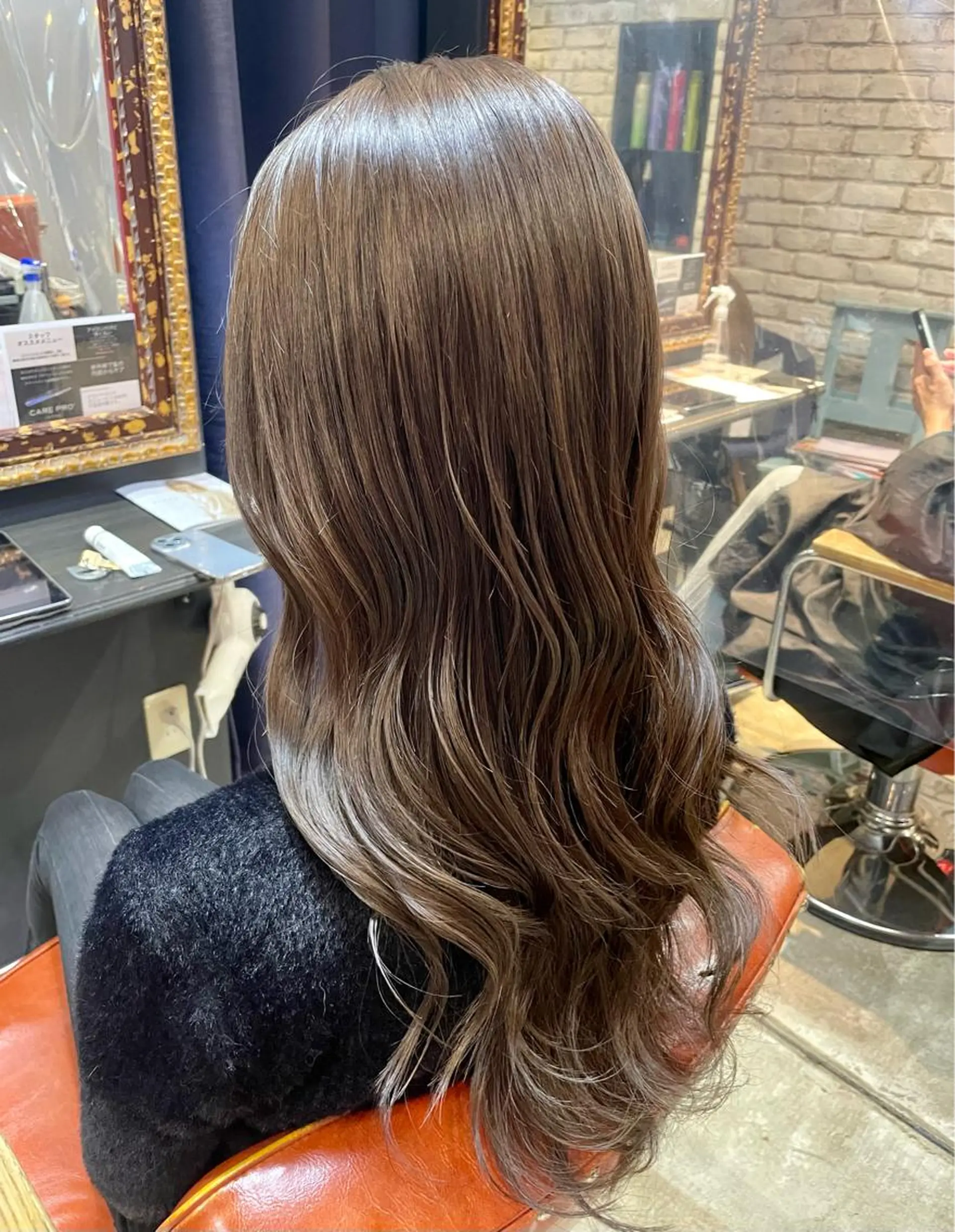 セミロング カラー ヘアアレンジ アッシュ ベージュカラー イルミナカラー 推しカラー美容師 Yukino🌈のヘアスタイル