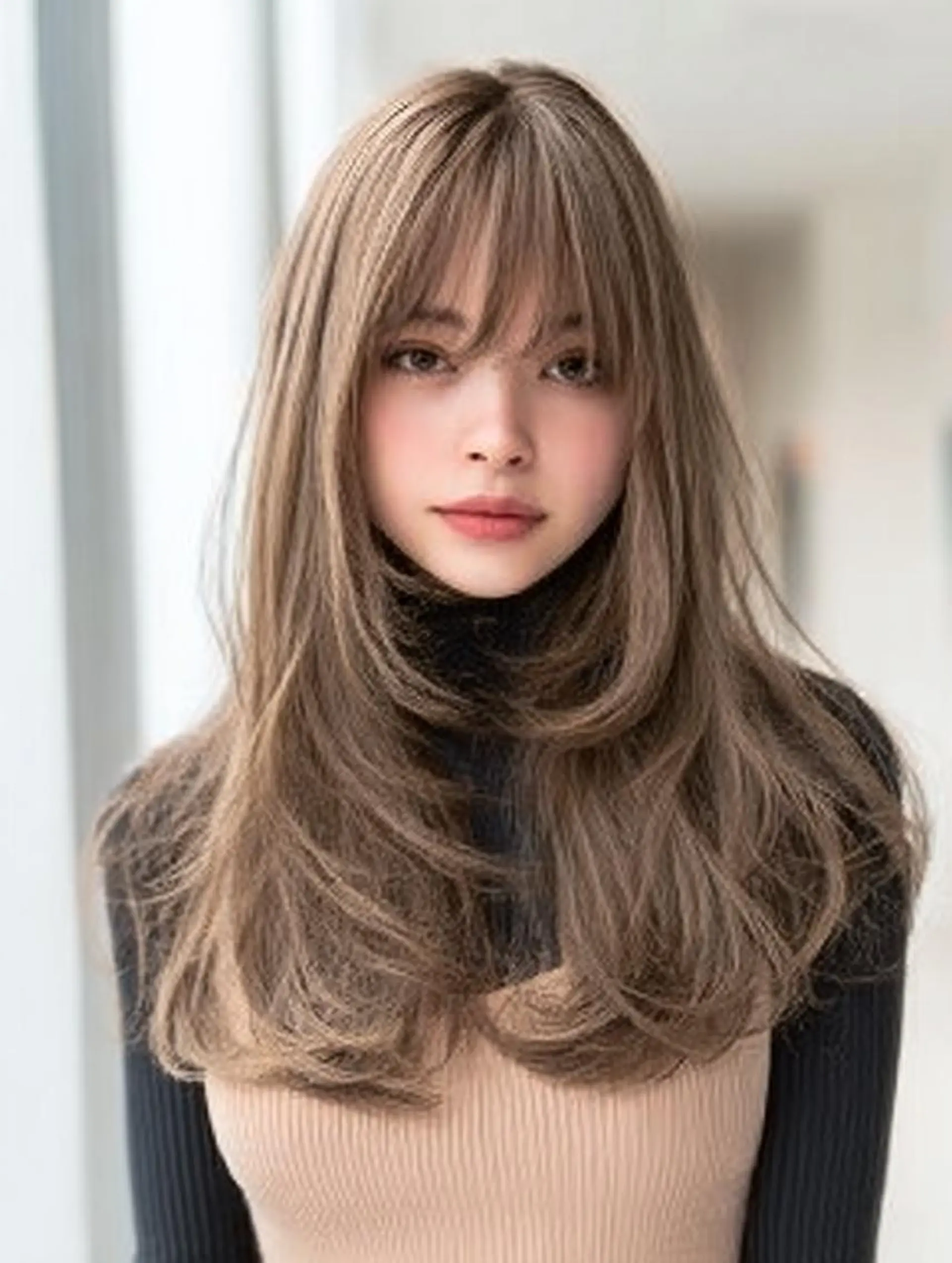セミロング ハッシュカット 髪質改善 レイヤーカット 縮毛矯正 トリートメント カット ヘアカラー トリートメント 生艶髪＆レイヤー🔔 渋谷お薦めNo.1✨のヘアスタイル