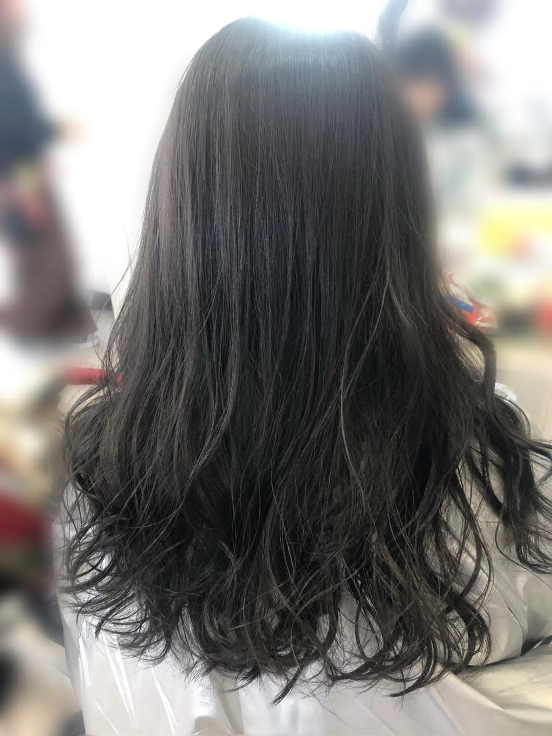 ロング カラー アッシュ 黒髪 透明感カラー イルミナカラー 巣鴨髪質改善サロン 🌈NONOKAのヘアスタイル