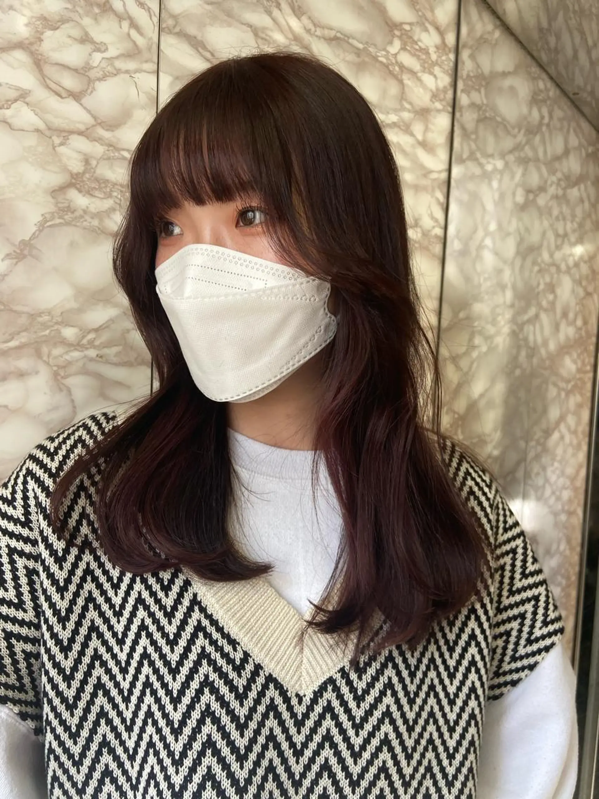 ロング ヘアカラー トリートメント ヘアセット 地毛風艶カラー🌿 喜多夏海のヘアスタイル