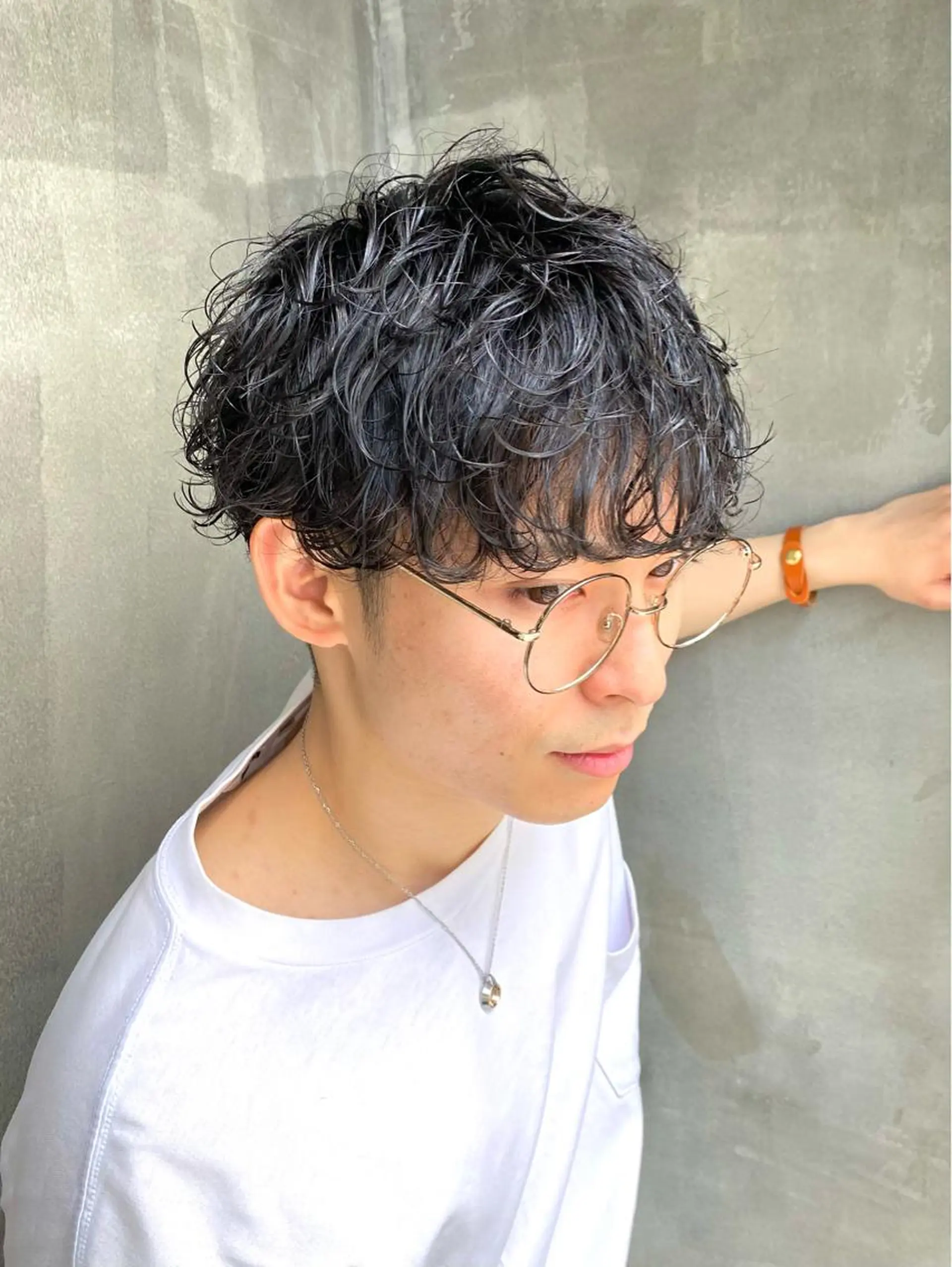 ショート パーマ メンズ カット パーマ Agu hair lore沼館店所属・八戸パーマ/メンズパ ーマ/シンゴ。のヘアスタイル