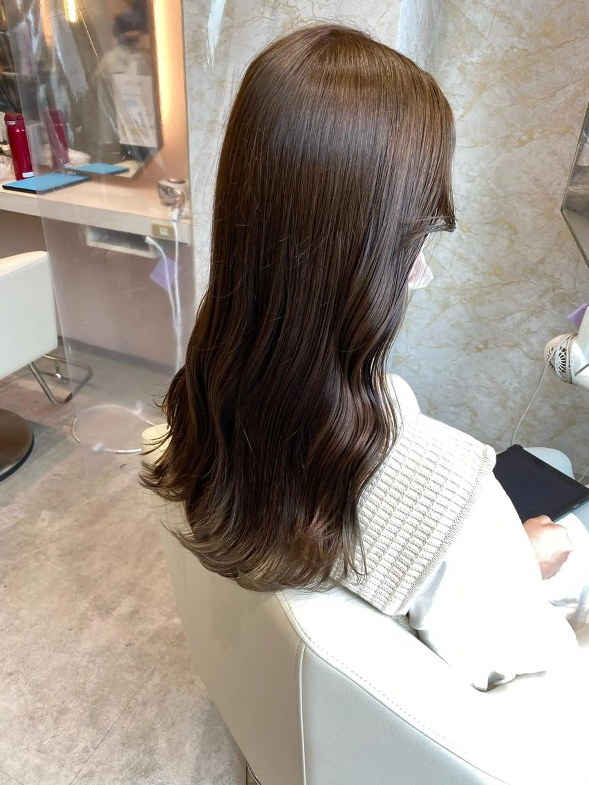 ロング カラー 店長/mao/ 前髪/顔周りカットのヘアスタイル