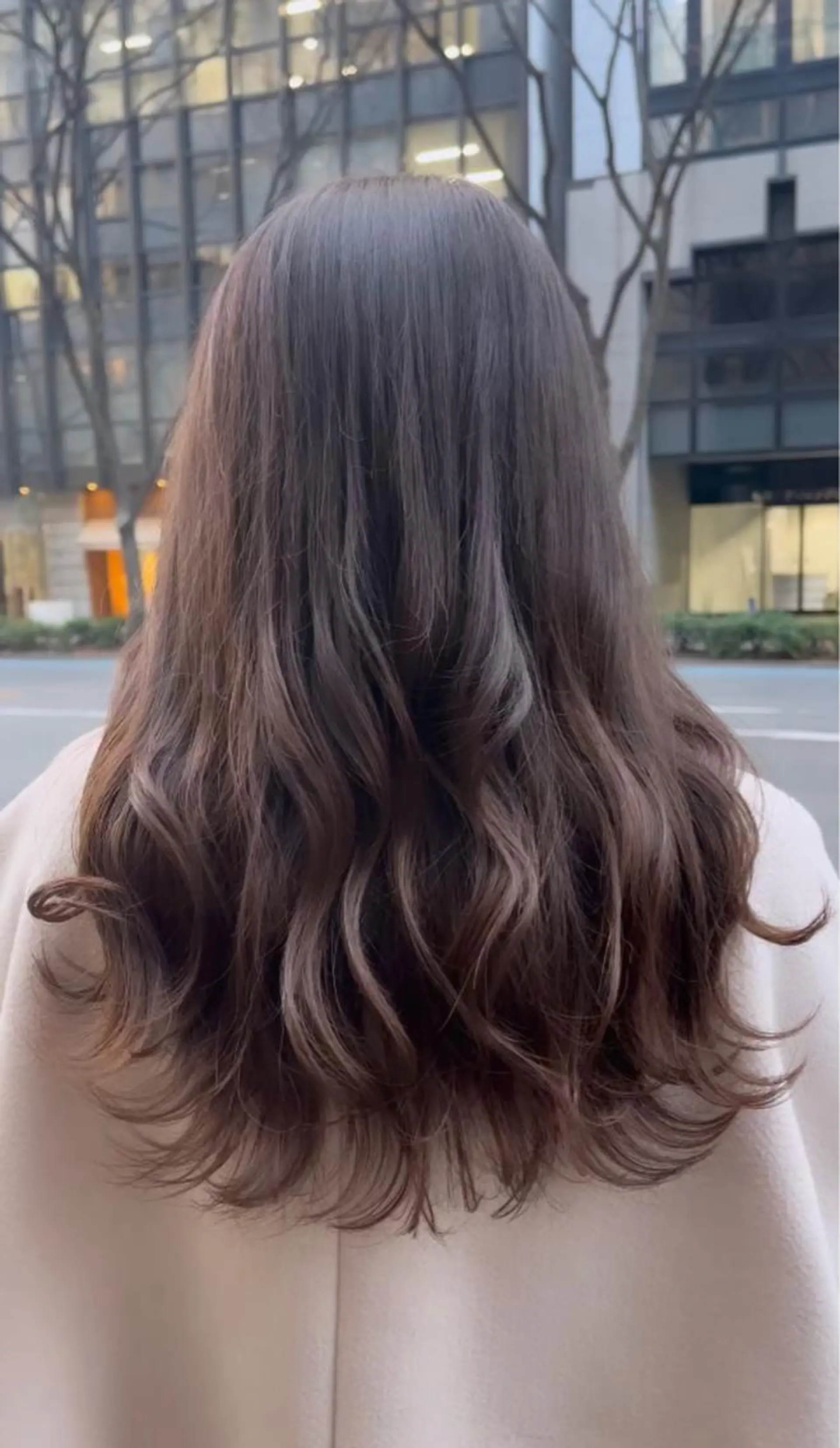 カラー ブラウンカラー えんぐちとも／透明感 カラー／博多ボブのヘアスタイル