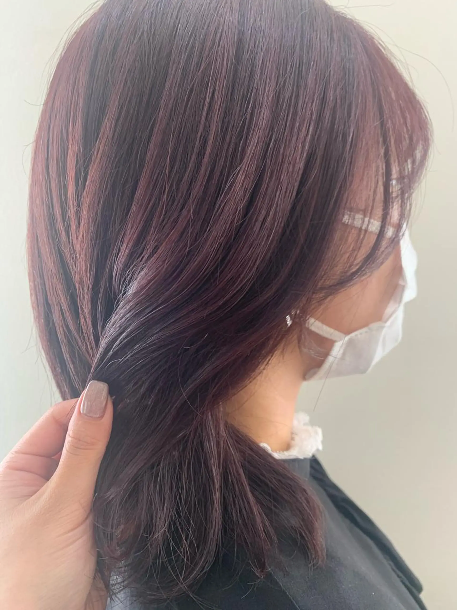 ミディアム カラー イルミナカラー ピンクカラー 現地韓国ヘア🇰🇷 Chisaki치사키のヘアスタイル