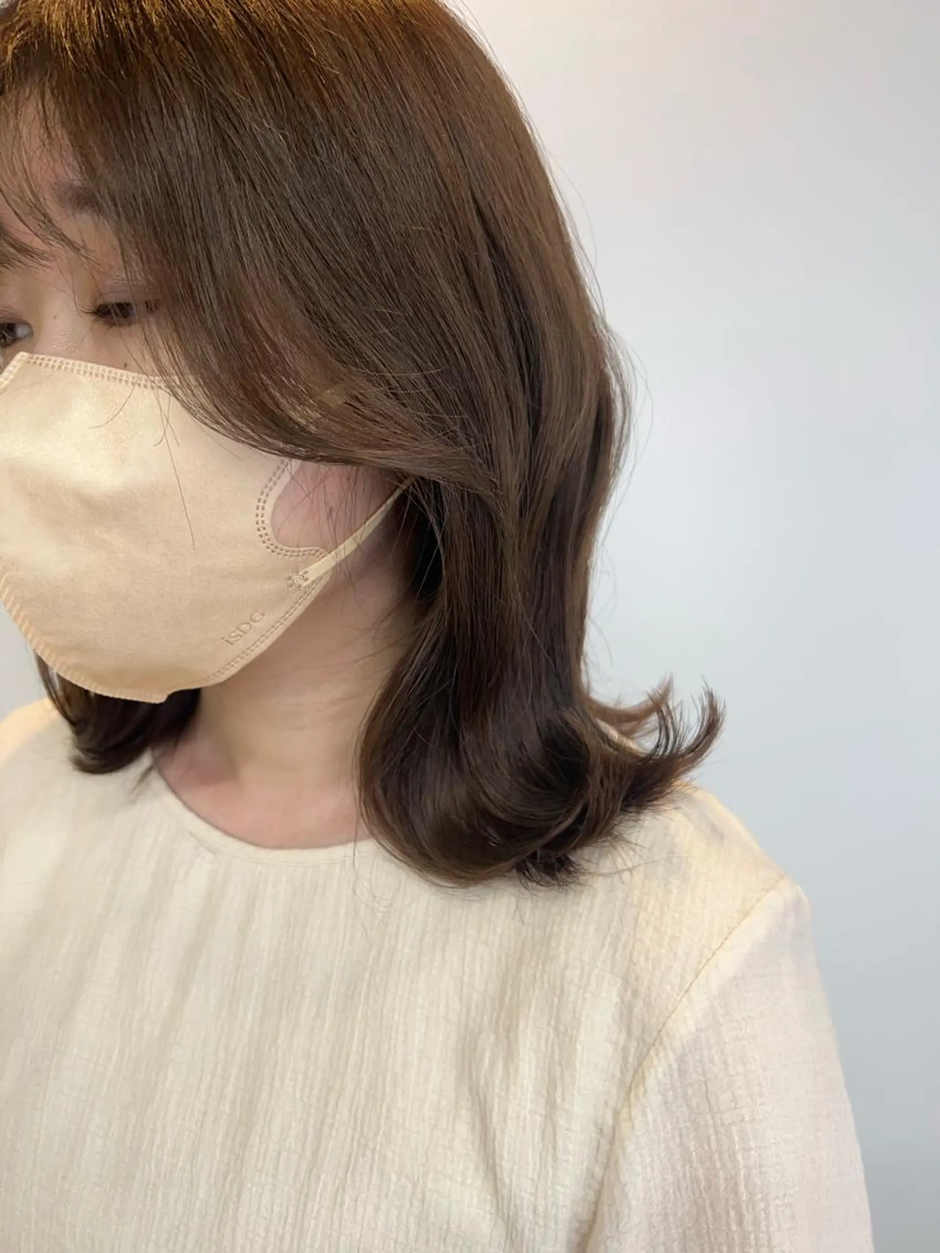 ミディアム SANA推し美容師 CHISA🍒のヘアスタイル