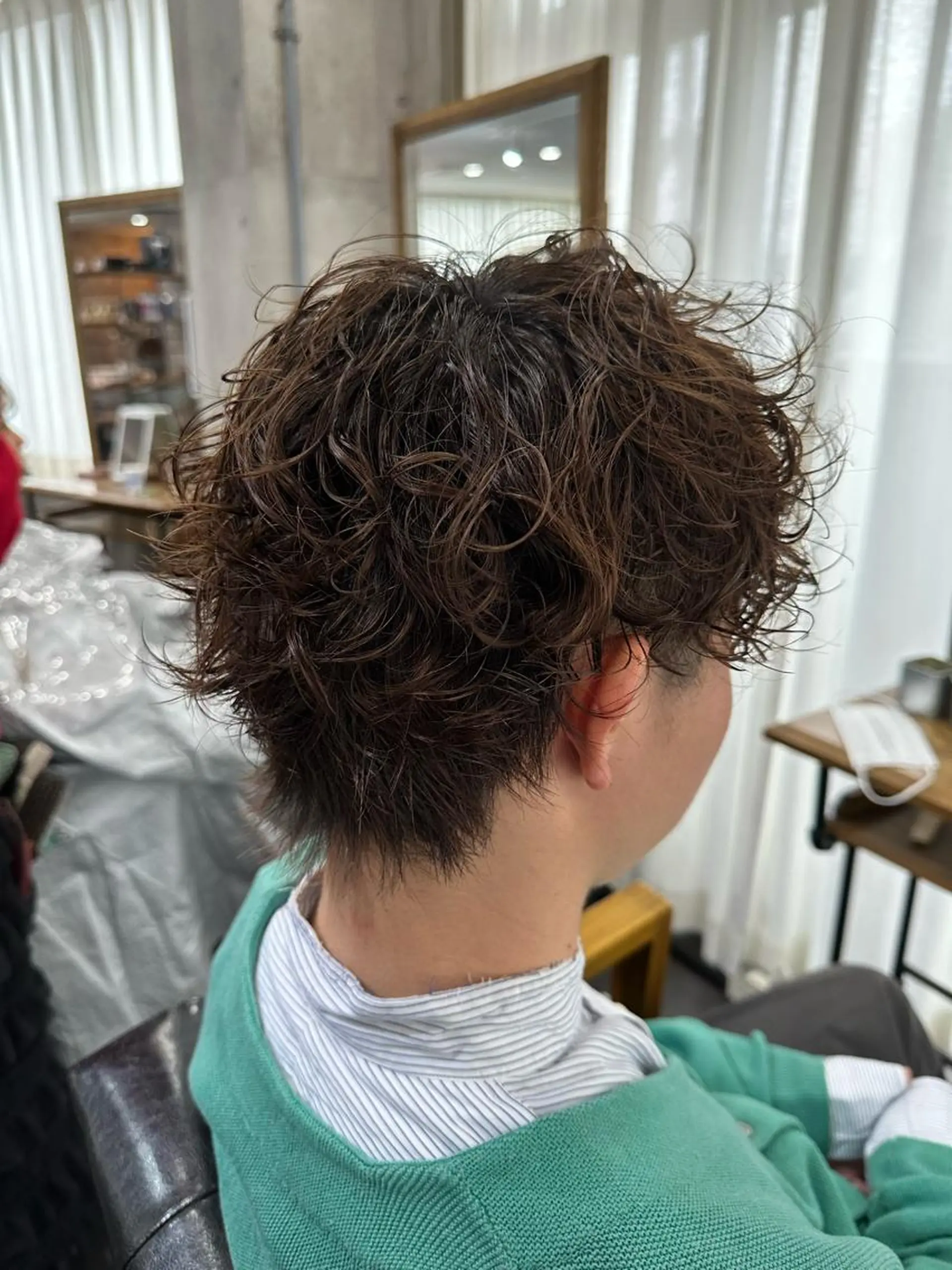 ショート パーマ カット パーマ メンズ指名率NO1✨ 小松唯歩のヘアスタイル