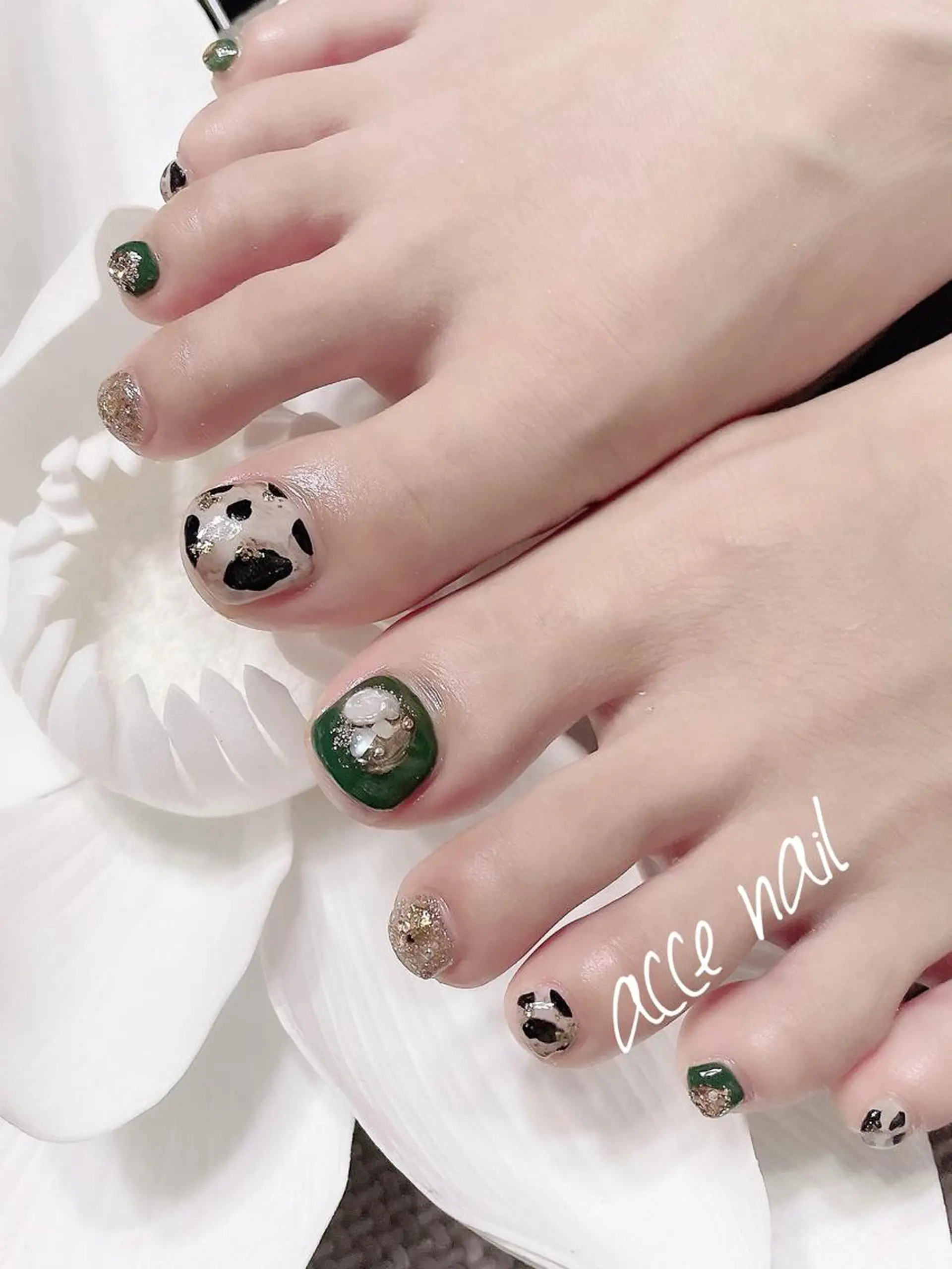 ネイル 持ち込み フットネイル atsuco ✴︎のネイルデザイン