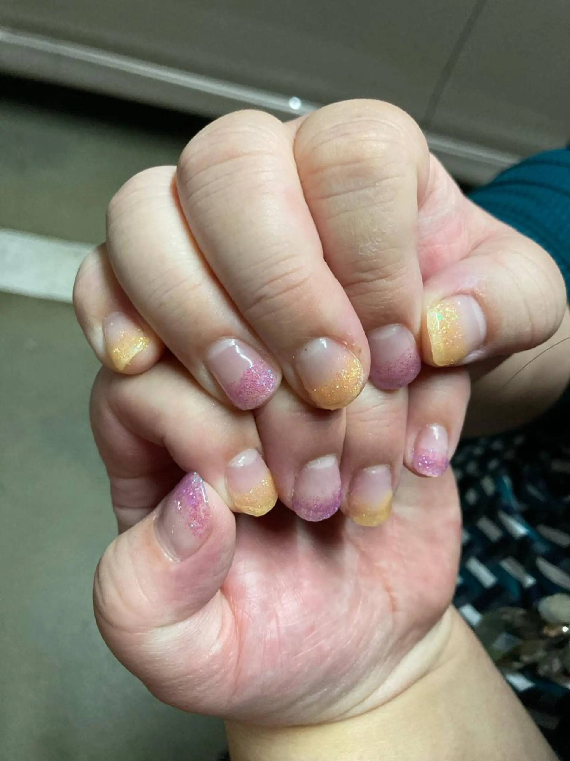 ネイル グラデーション ラメ(グリッター) ラメグラデーション lino  nail リノネイルのネイルデザイン